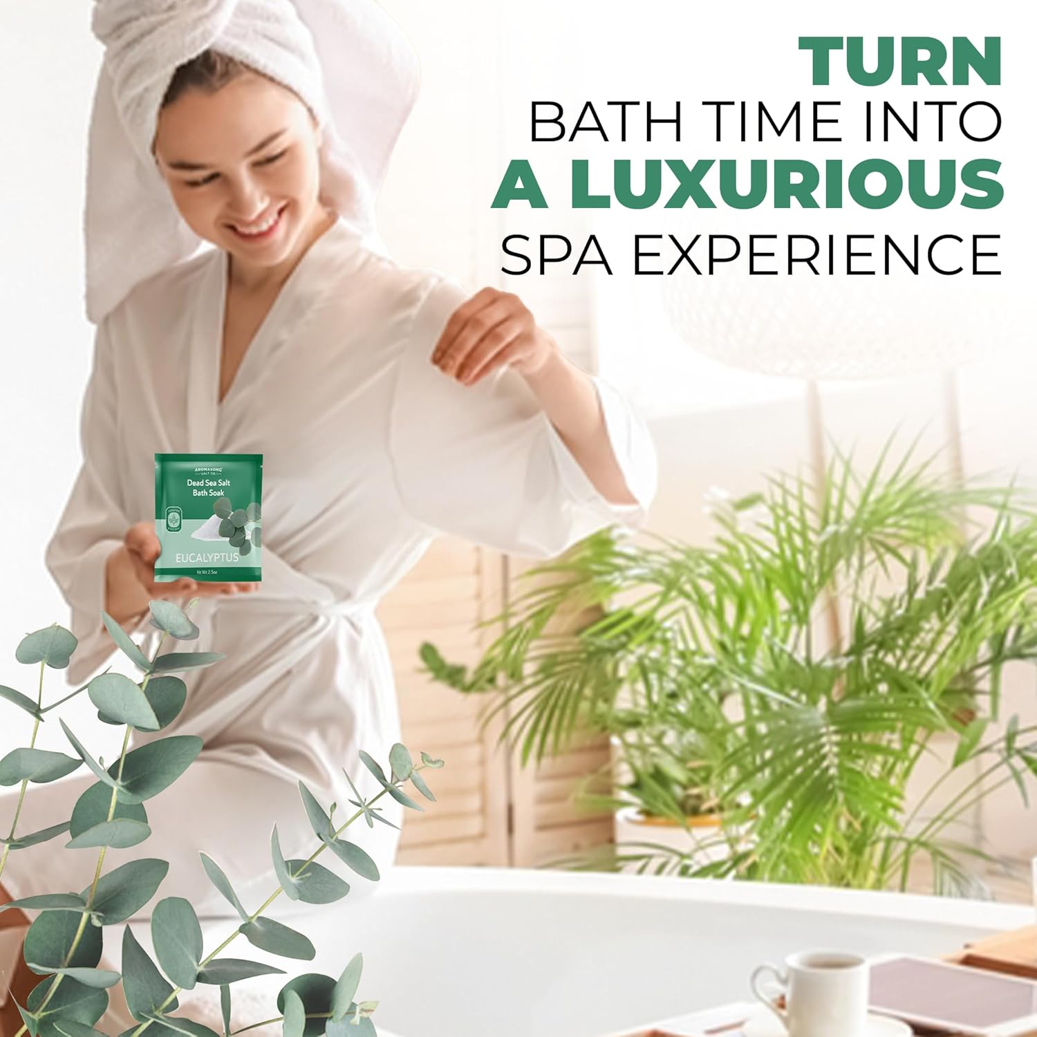 Aromasong Dead Sea Bath Salt with Eucalyptus Scent