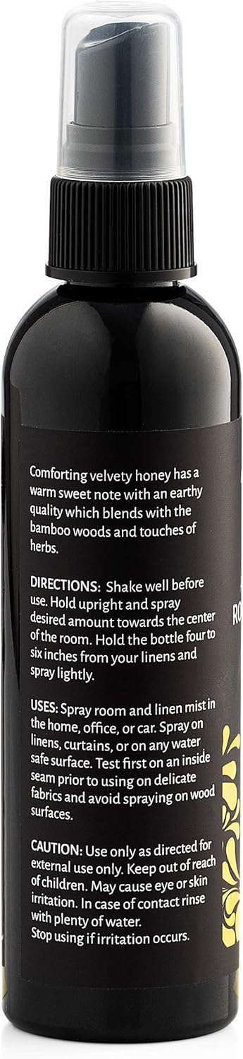 Aromasong Natural Room and Pillow Spray Bamboo & Honey 4 Oz