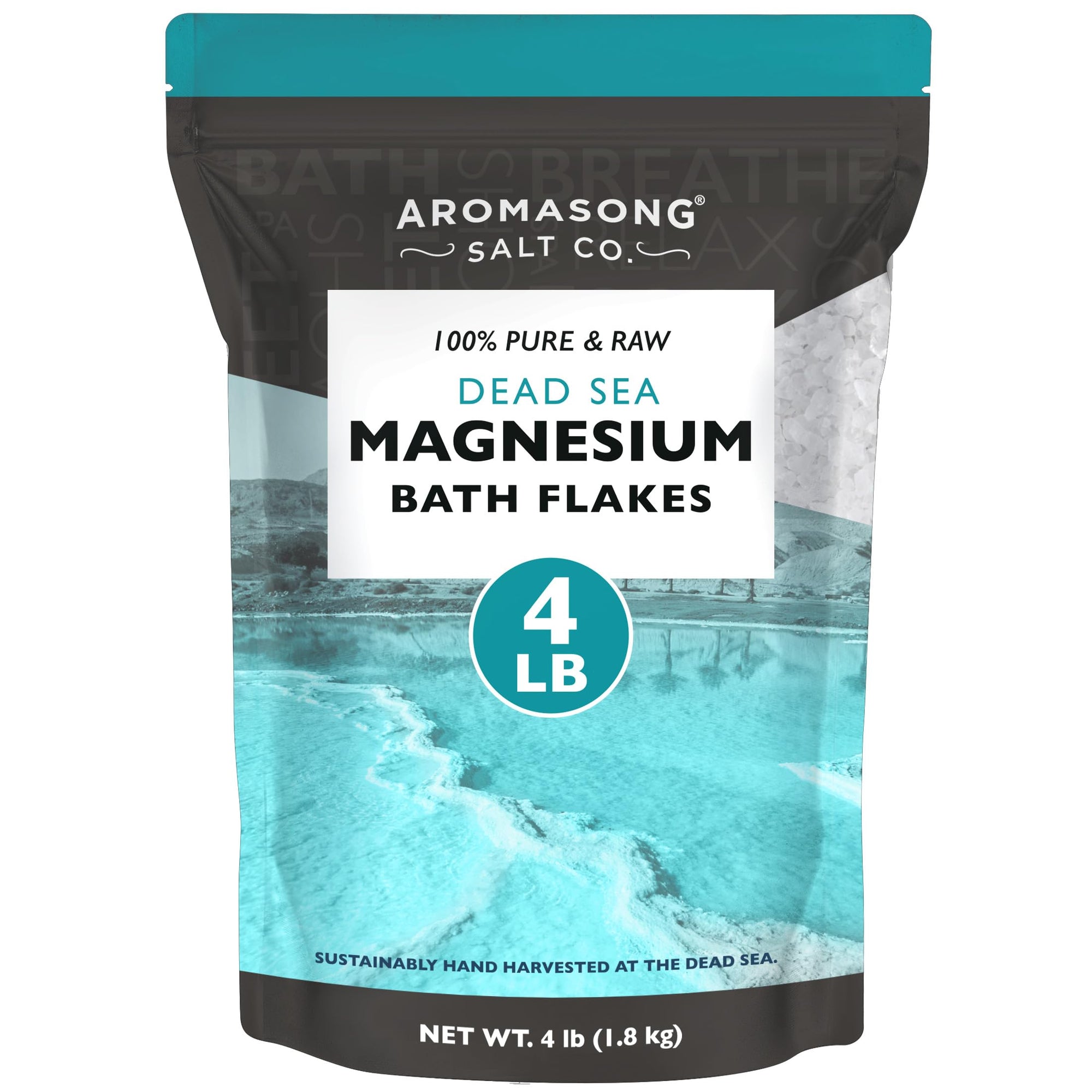 Aromasong Magnesium Flakes for Bath from The Dead Sea- 4 LB