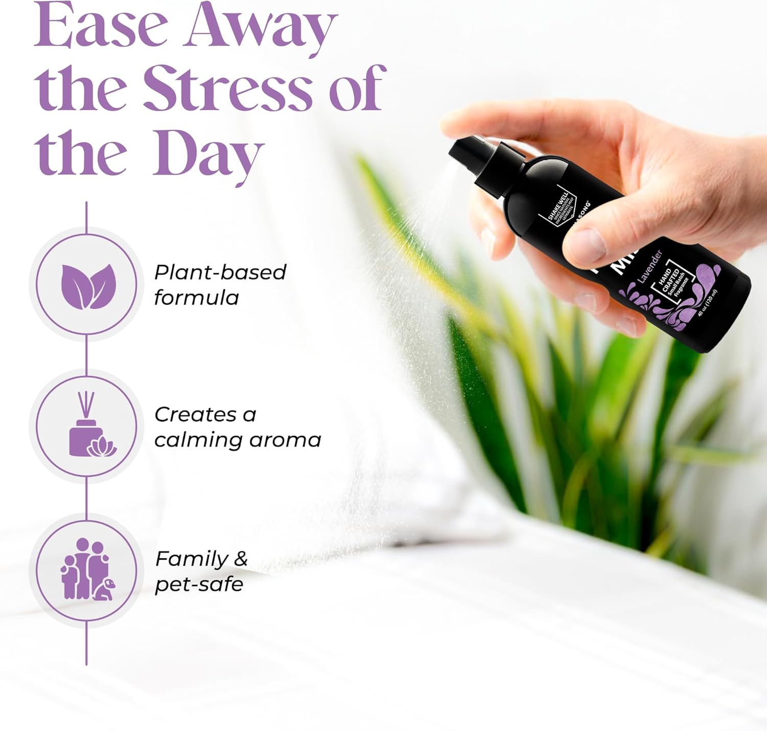 Aromasong Natural Pillow Mist Lavender 8 Oz