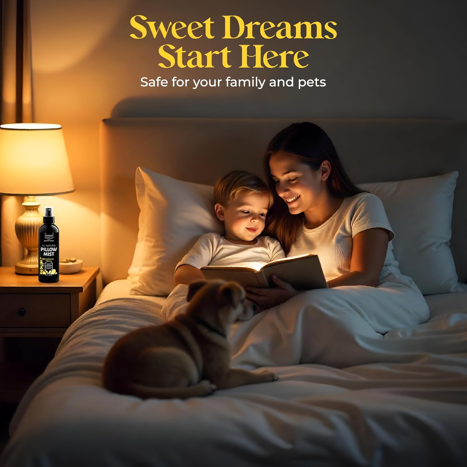 Aromasong Natural Pillow Mist Bamboo & Honey 4 Oz