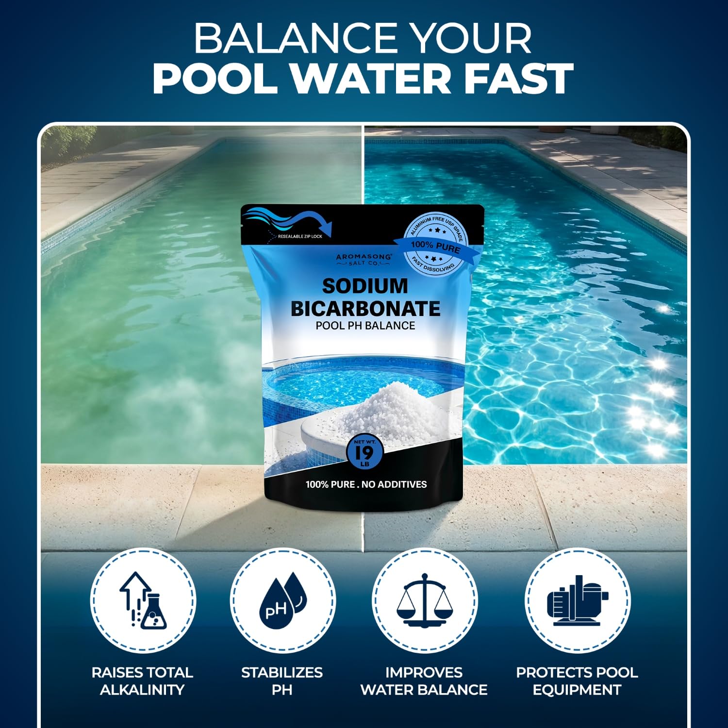 Aromasong Sodium Bicarbonate Pool Alkalinity Increaser