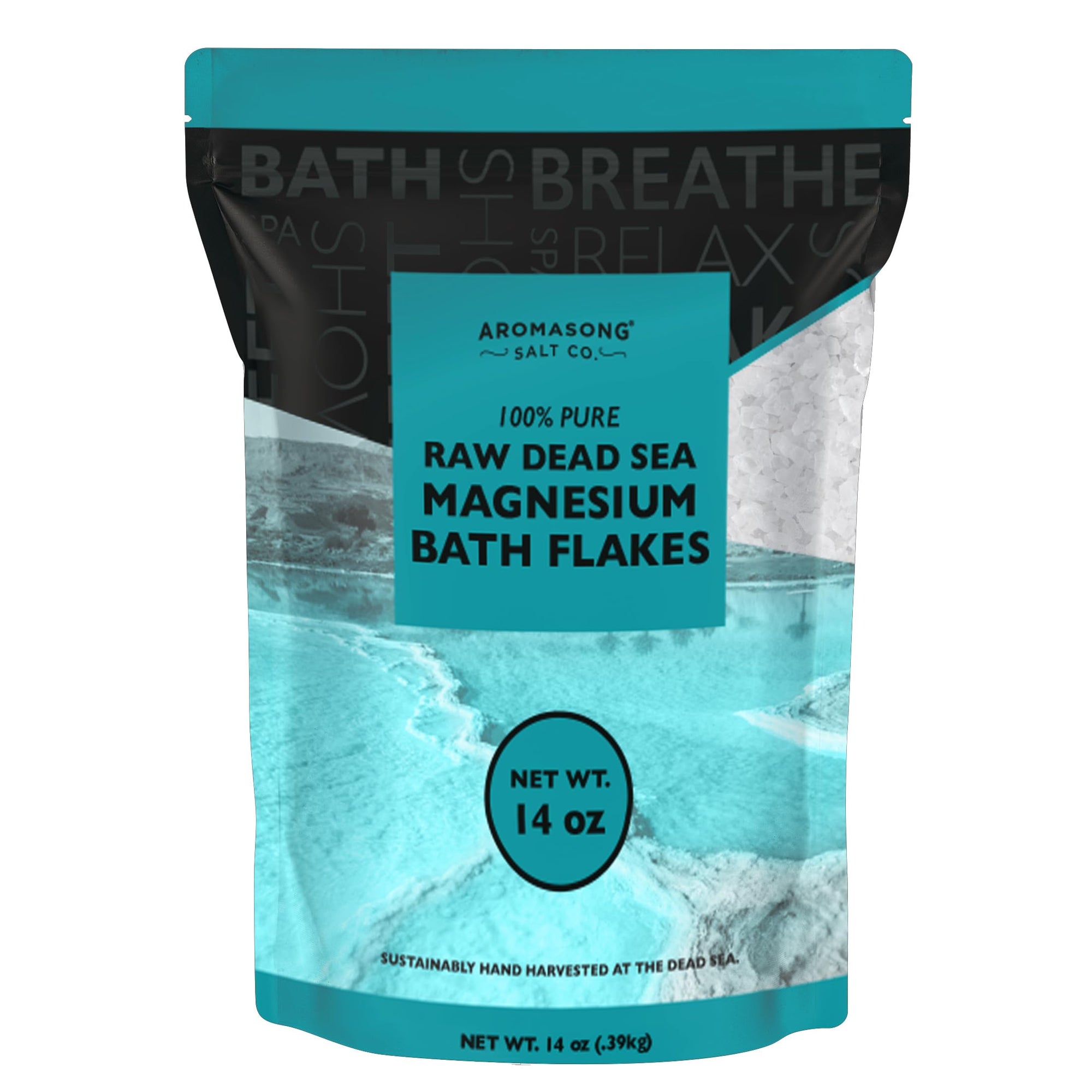 Raw Dead Sea Magnesium Flakes 14 Oz