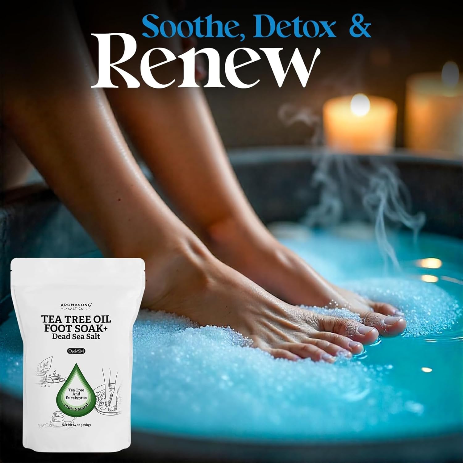 Aromasong Tea Tree Foot Soak with Eucalyptus