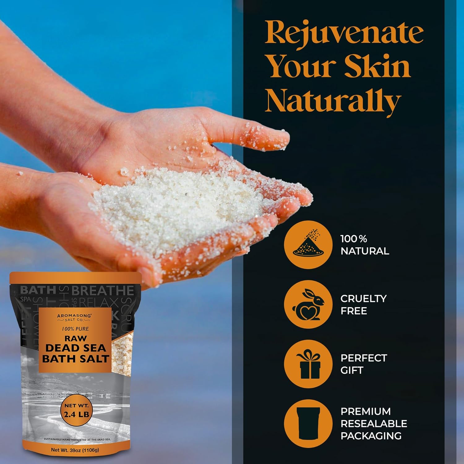 Aromasong Raw Dead Sea Bath Salt