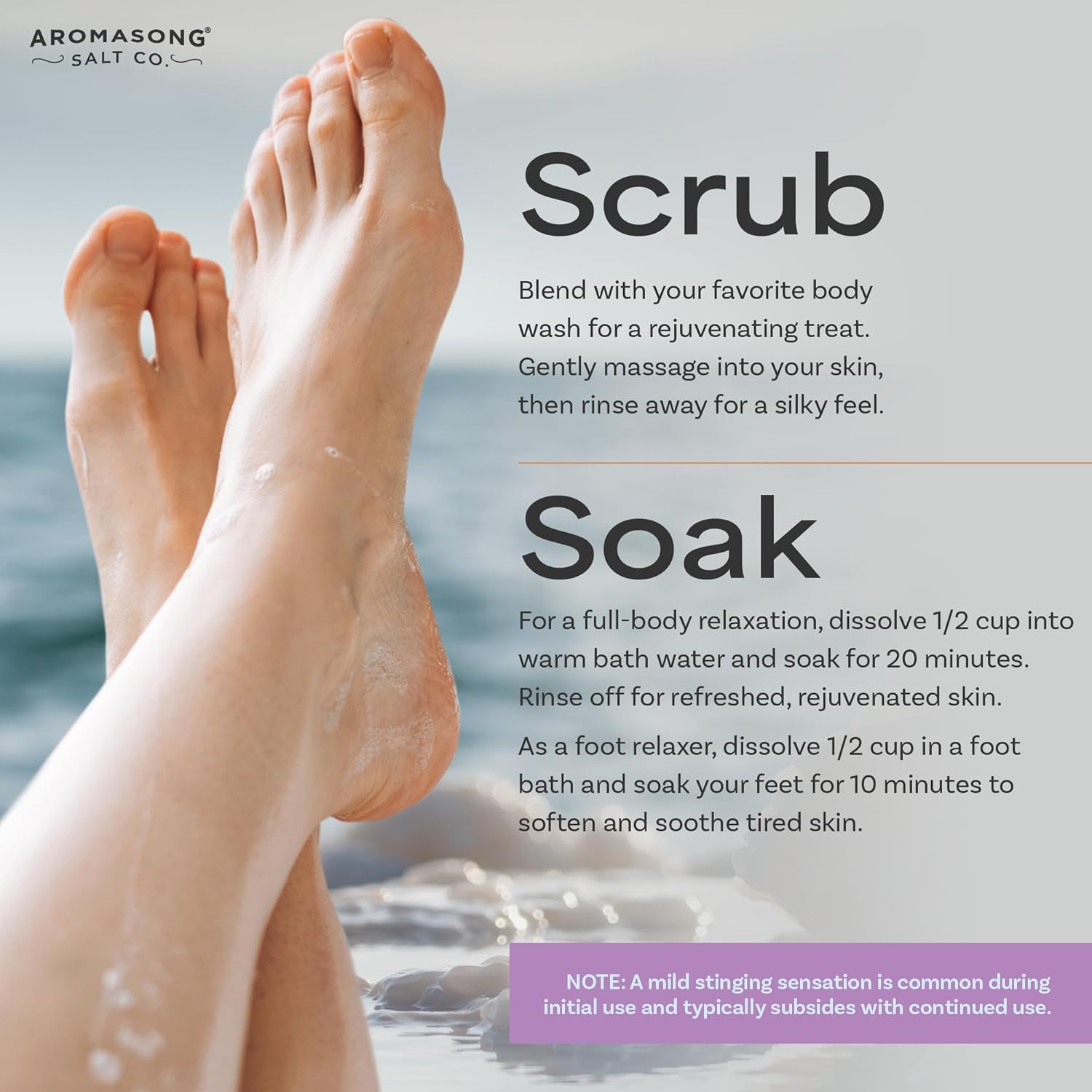 Aromasong Dead Sea Bath Flakes with Natural Lavender