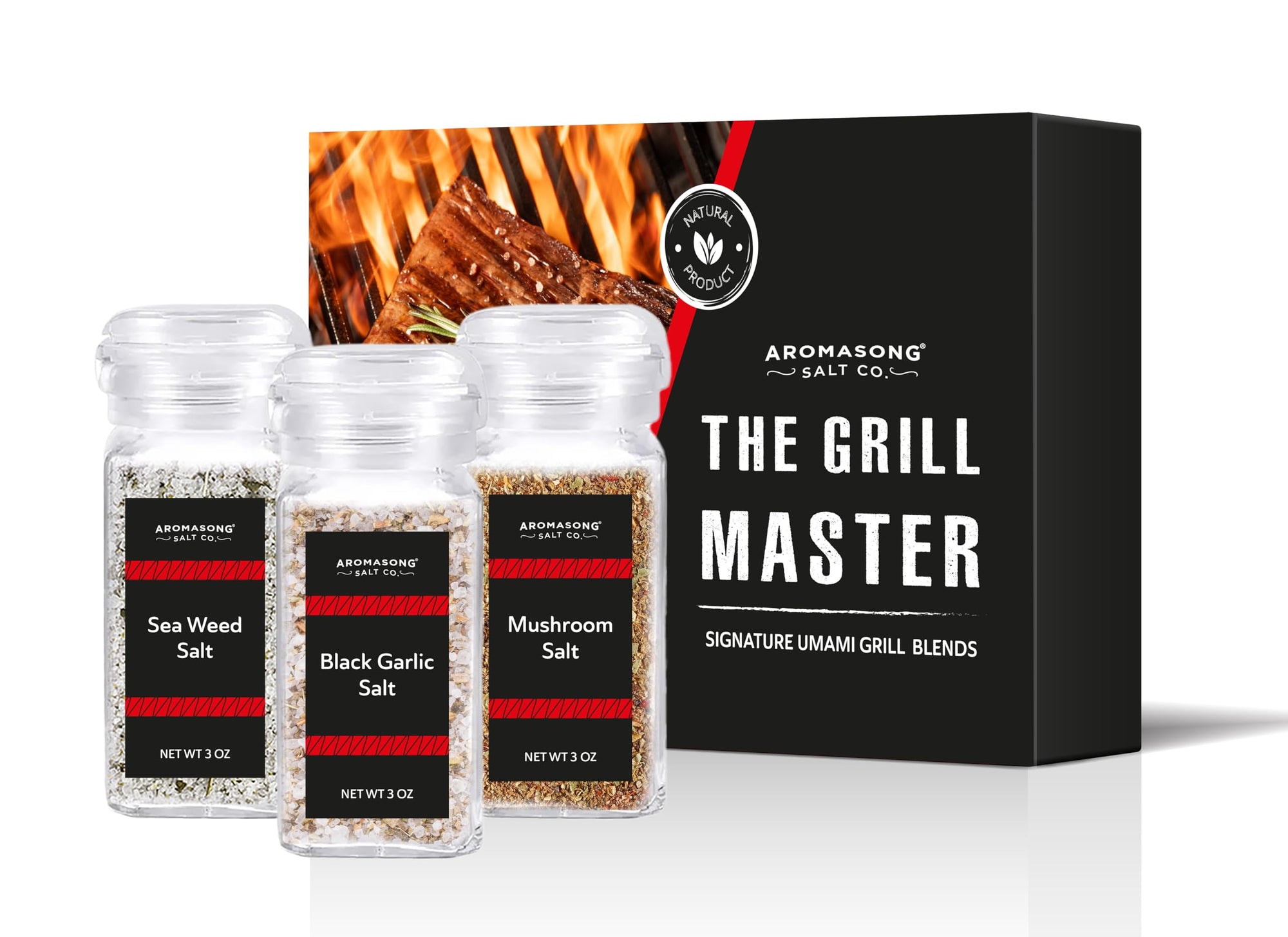 Aromasong Dead Sea Grill Seasoning Gift Set (Set of 3)