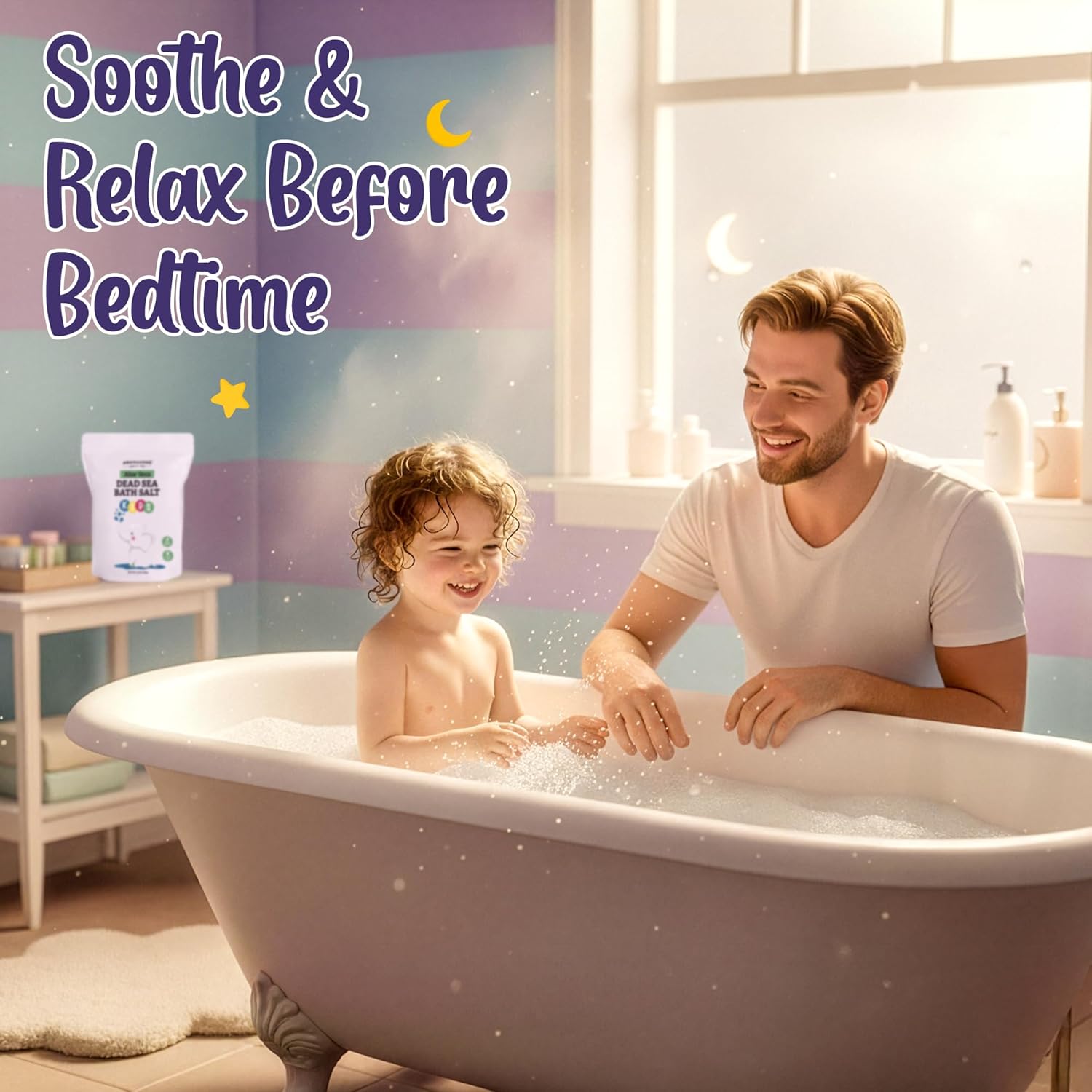 Aromasong Dead Sea Salt Kids Bath Soak with Aloe Vera 4 Lbs