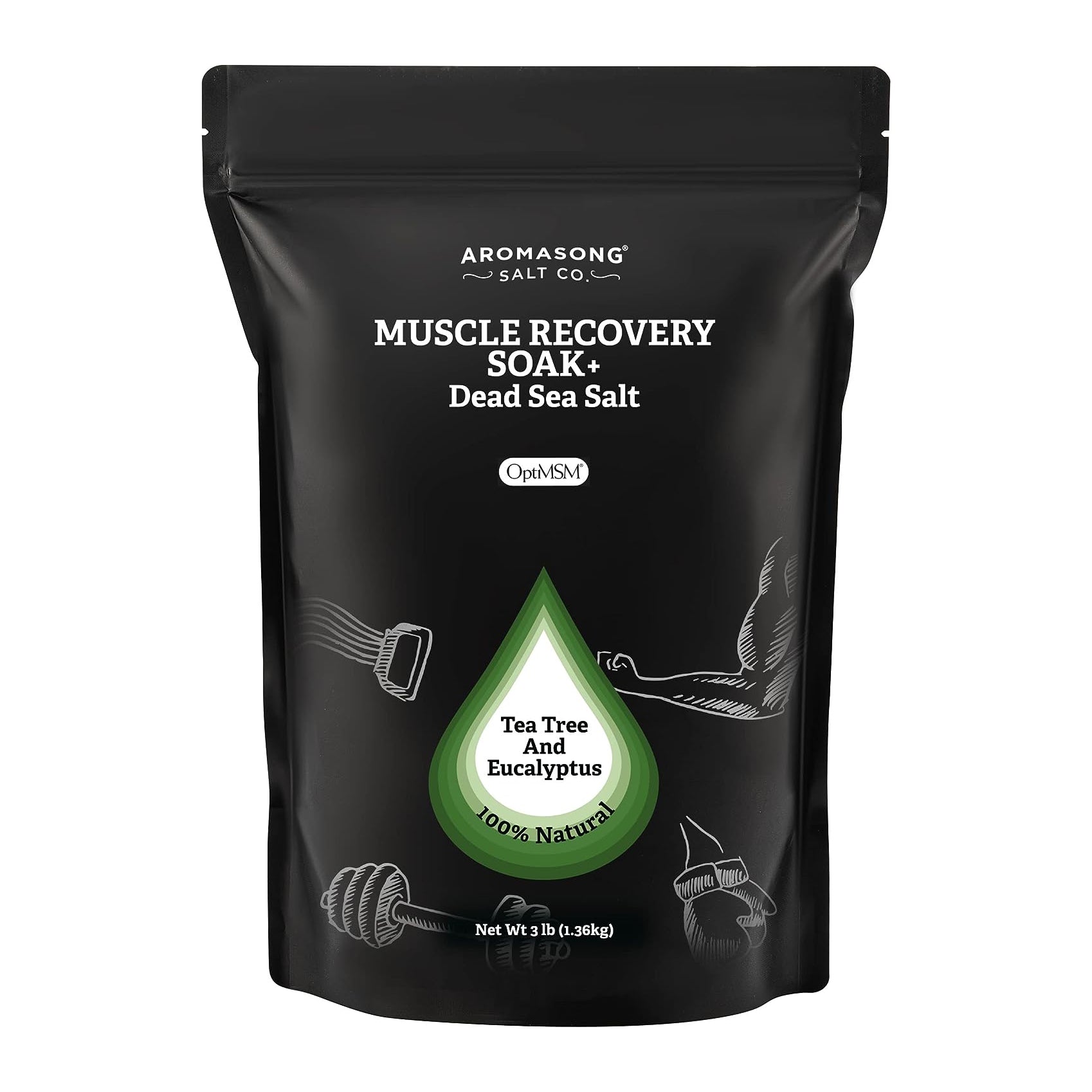 Muscle Soak Eucalyptus & Tea Tree Oil 3 Lbs.