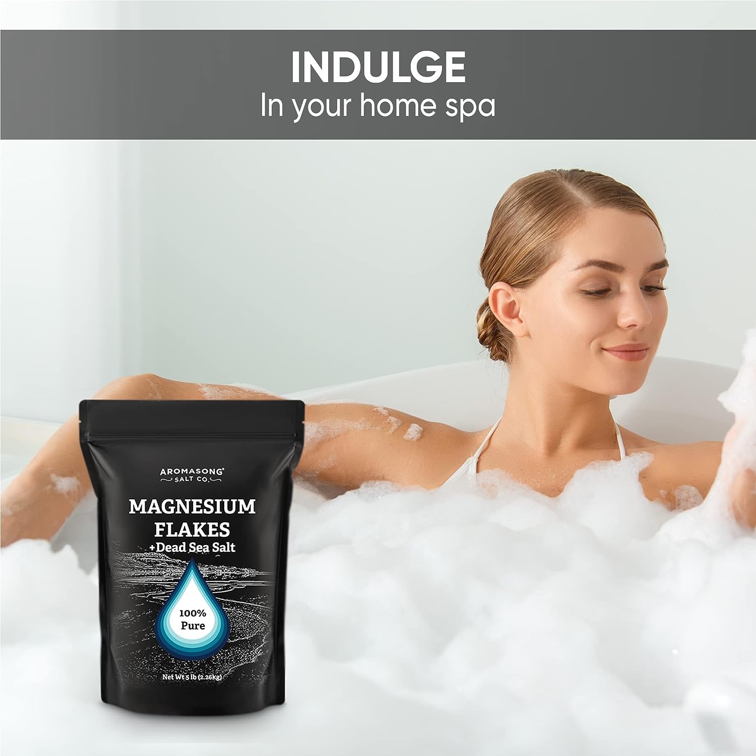 Dead Sea Salt with Magnesium Flakes 5 Lbs