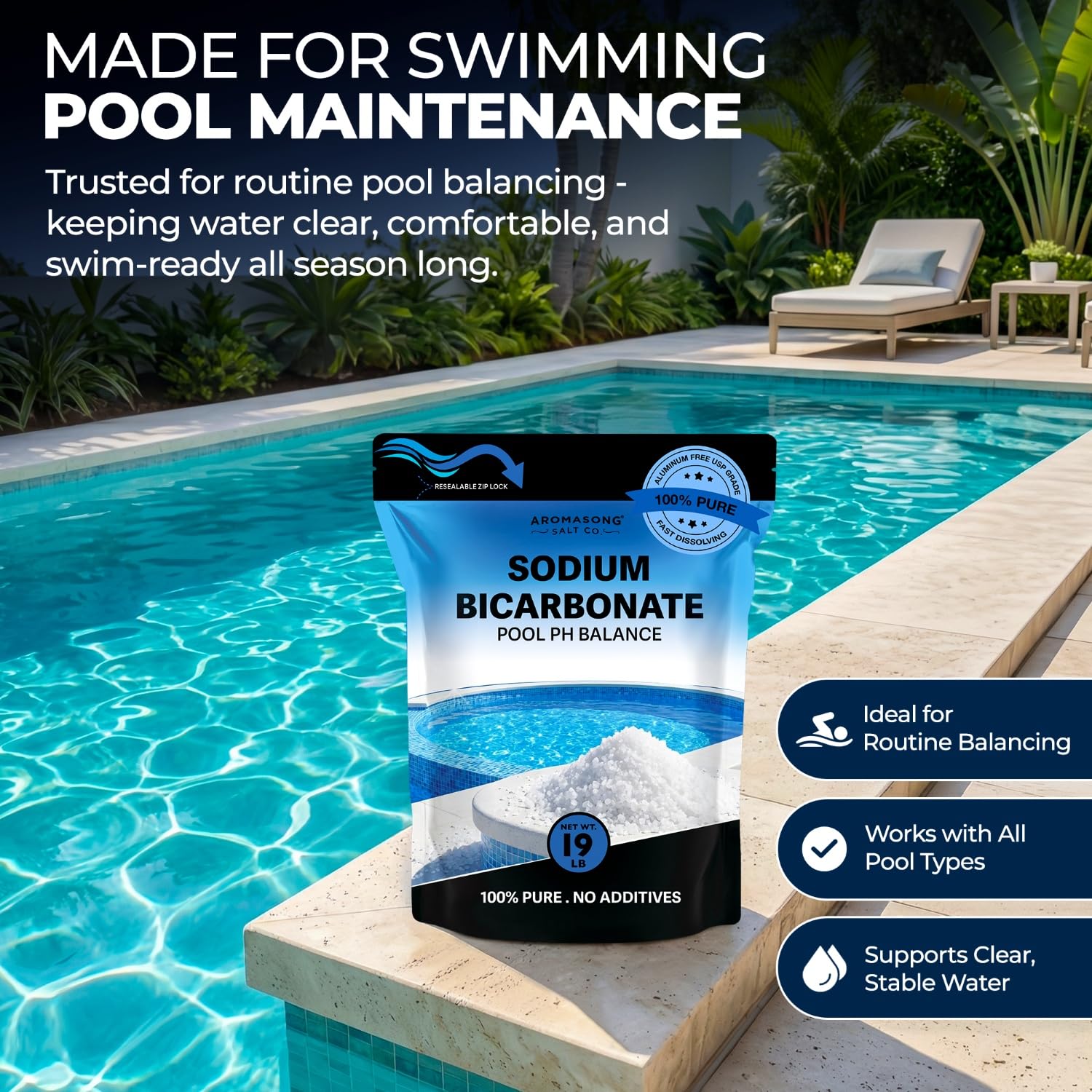Aromasong Sodium Bicarbonate Pool Alkalinity Increaser