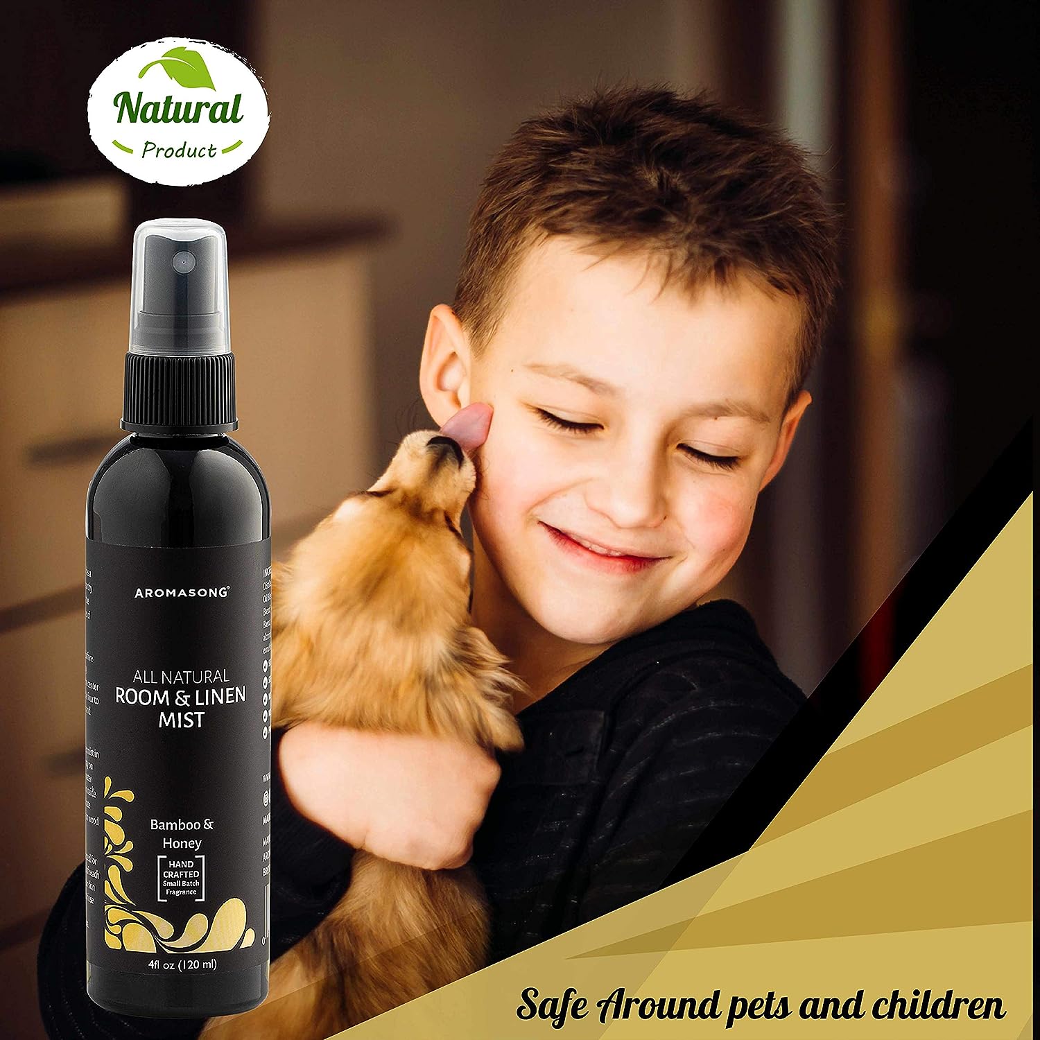 Natural Room and Pillow Spray Bamboo & Honey 4 Oz