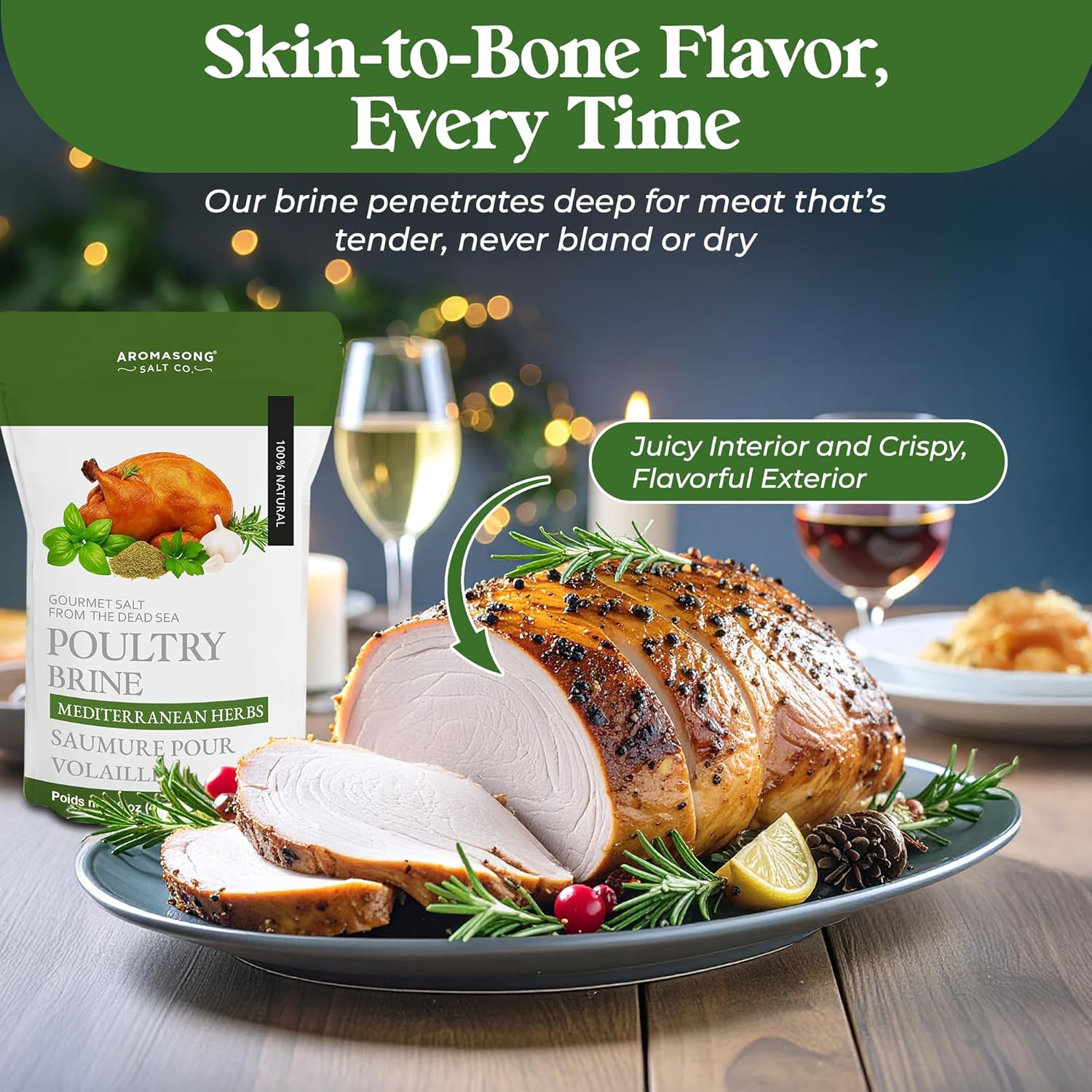 Aromasong Mediterranean Dead Sea Turkey Brine - 1 LB