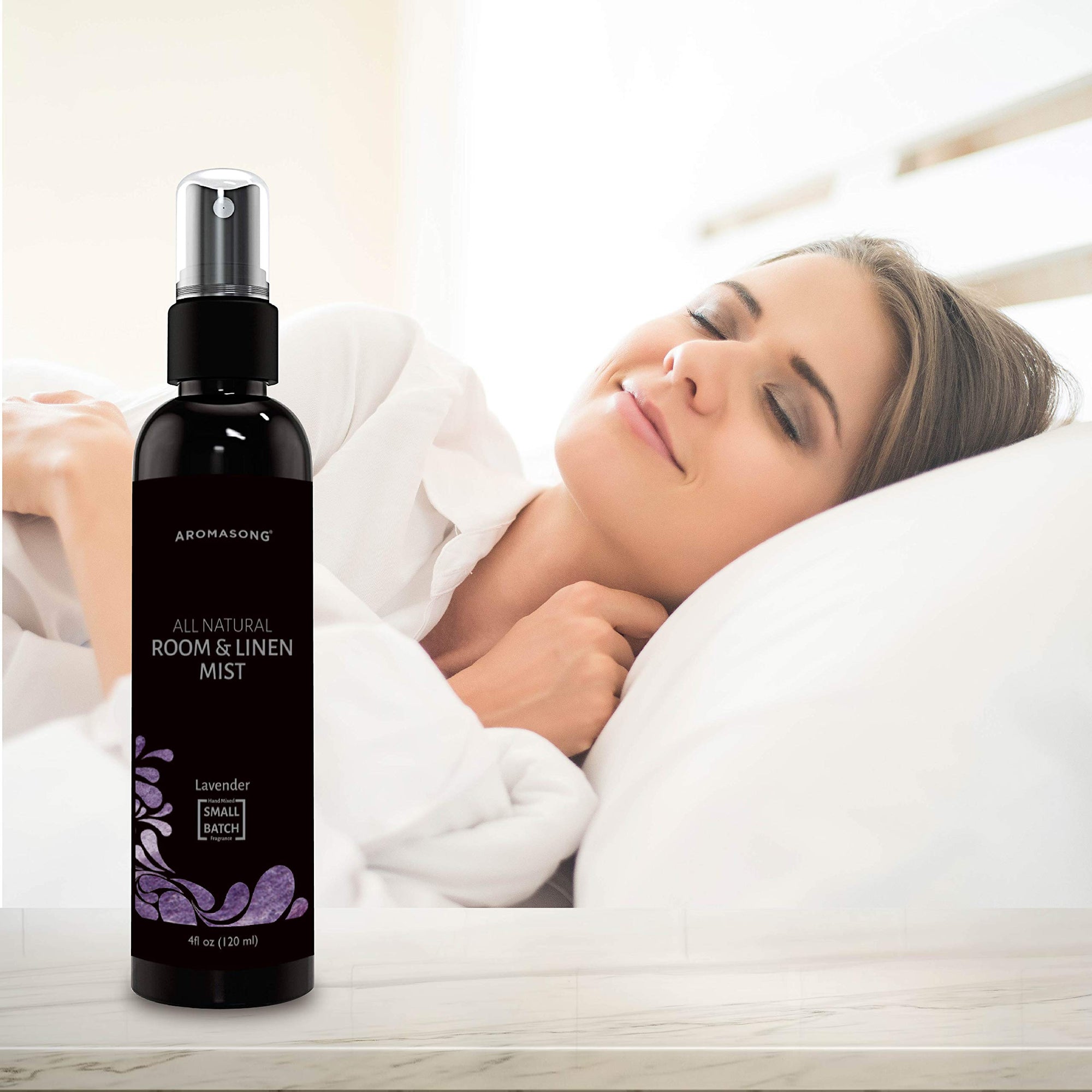 Aromasong Natural Room & Linen Spray Lavender – 8 oz
