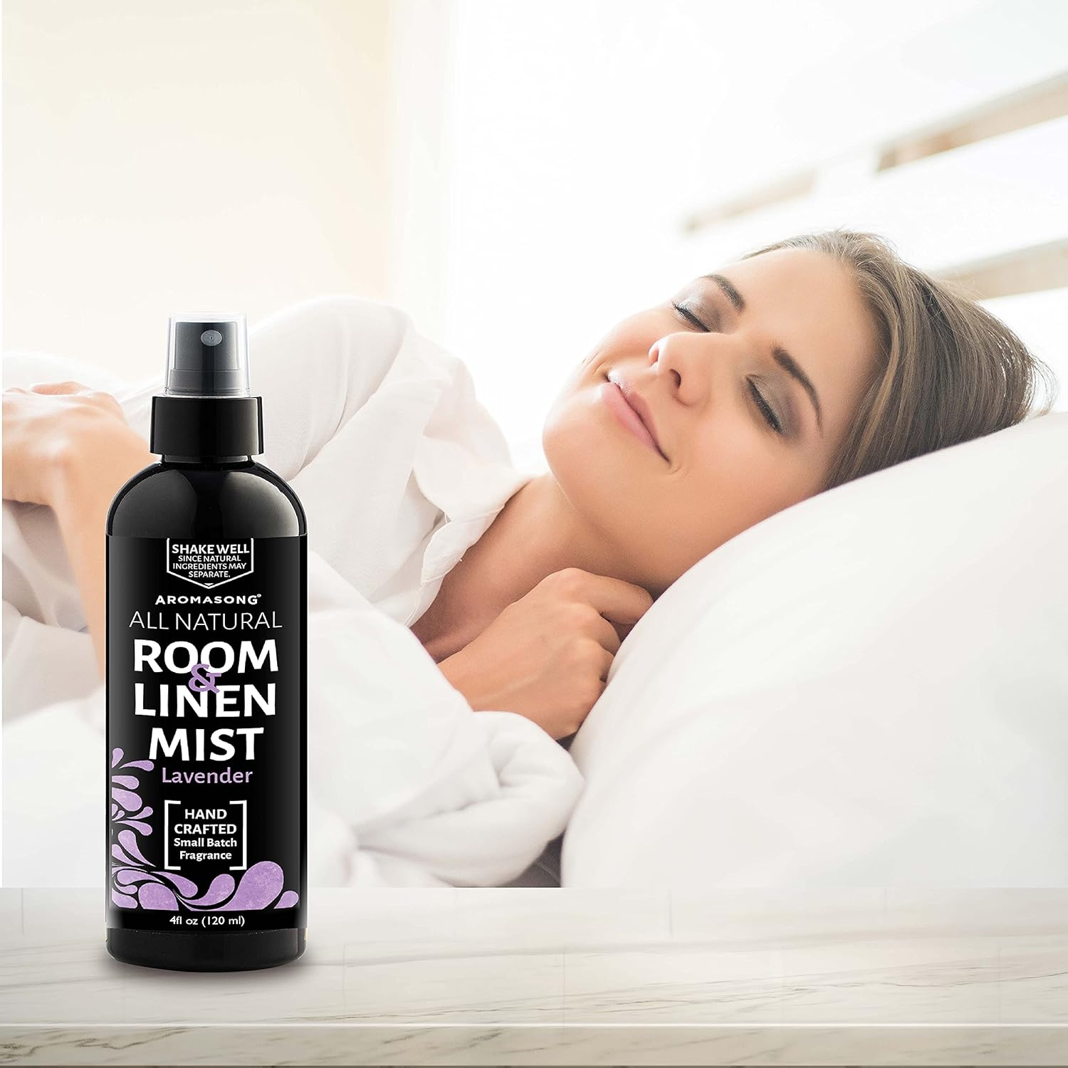 Aromasong Natural Room and Pillow Spray Lavender 4 Oz