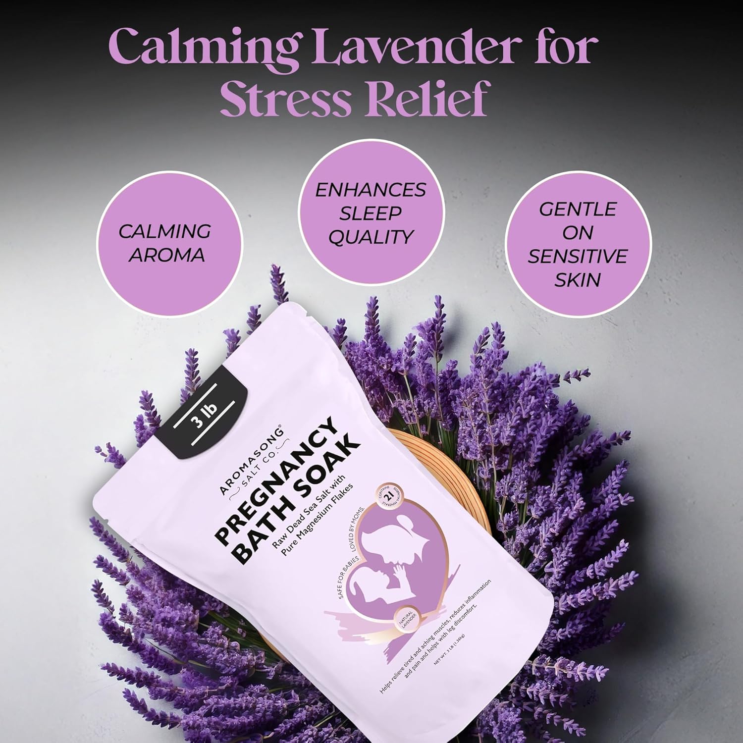 Aromasong Pregnancy Bath Soak – Magnesium Flakes & Lavender