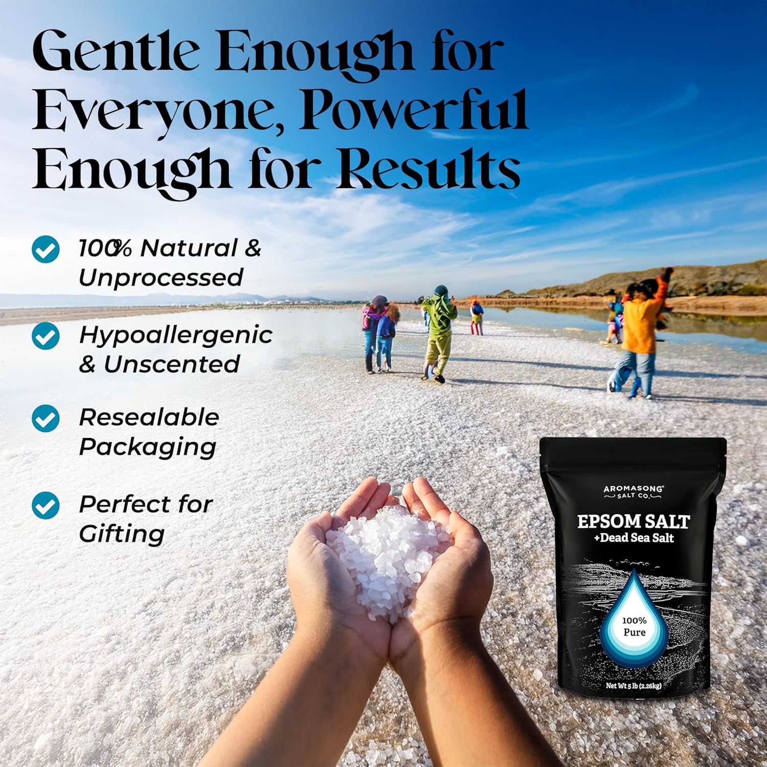 Aromasong Epsom & Dead Sea Bath Salt - 5 lb