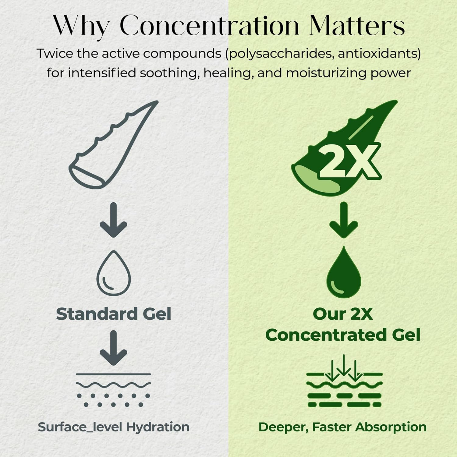 Aromasong Aloe Vera Gel 2x Concentrated 8 Oz