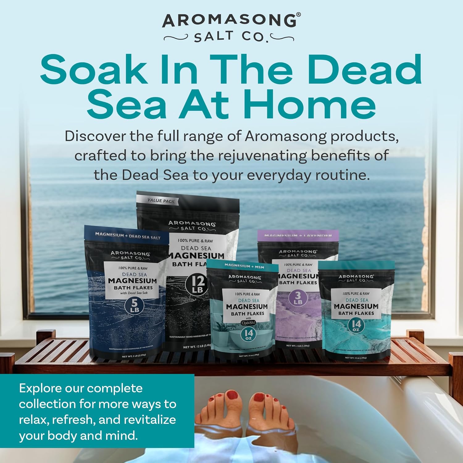 Aromasong Raw Dead Sea Magnesium Flakes