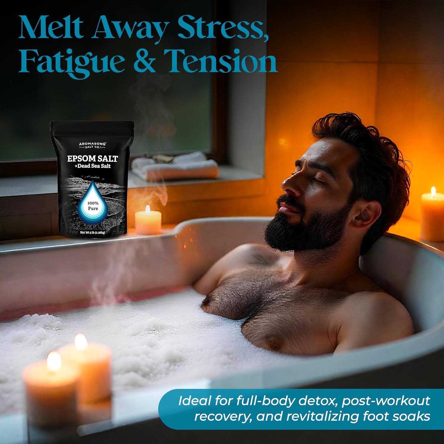 Aromasong Epsom & Dead Sea Bath Salt - 5 lb