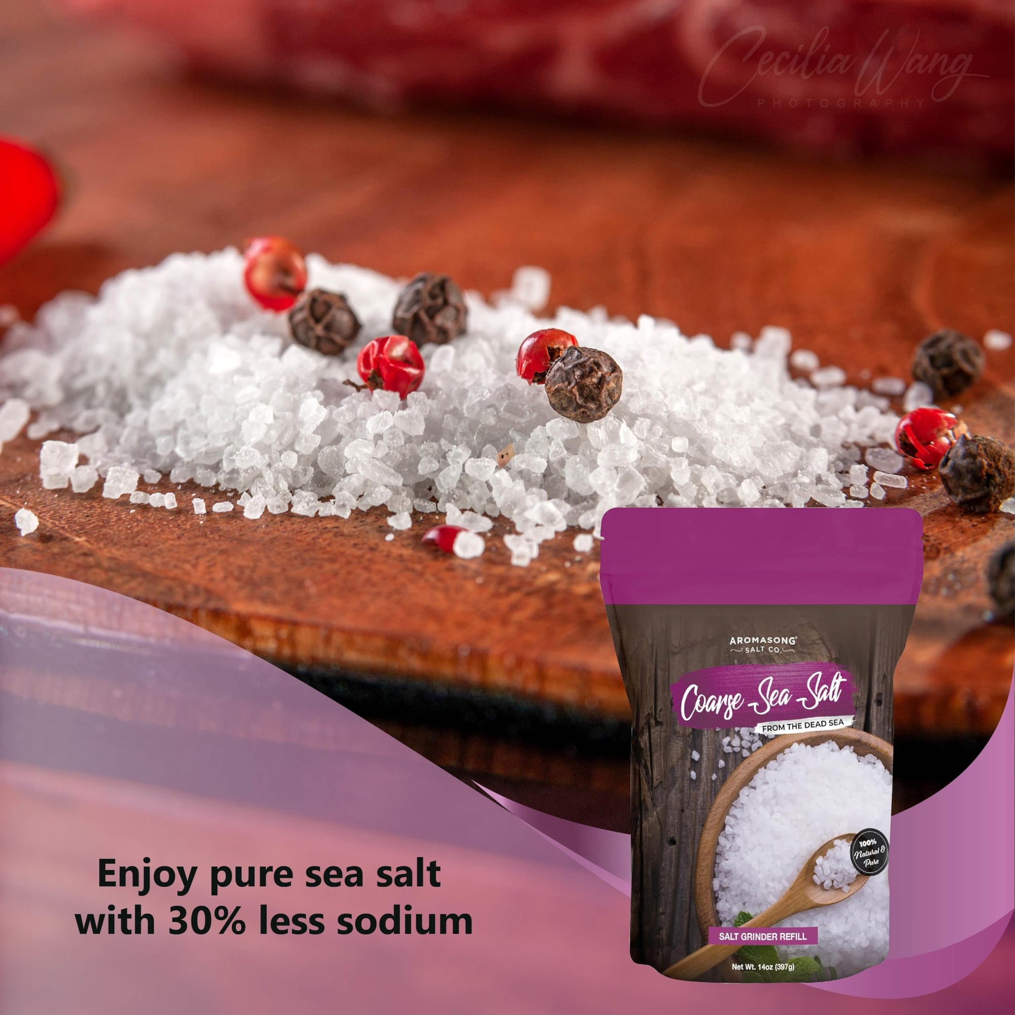 Extra Coarse Sea Salt from the Dead Sea 14 Oz