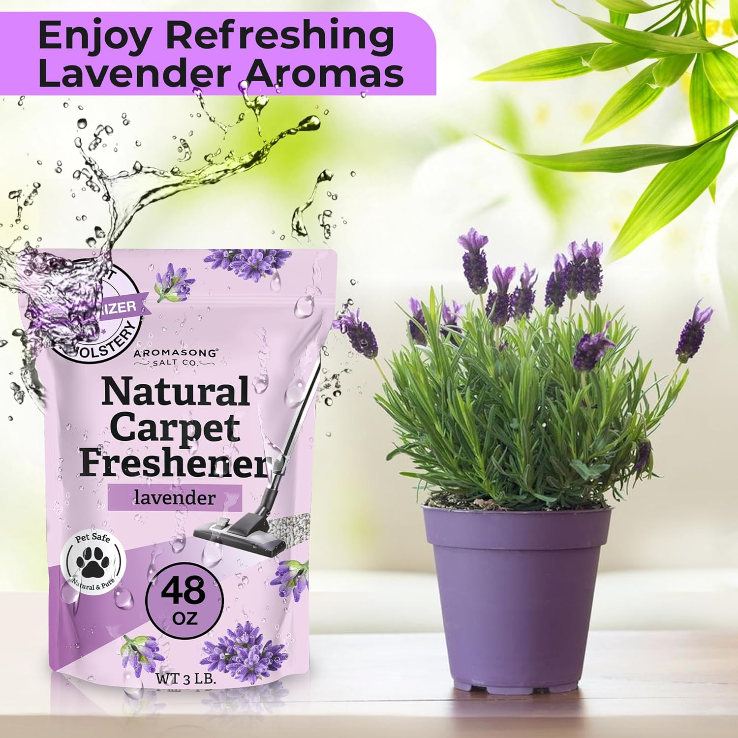 Aromasong Carpet Refresher & Deodorizer Lavender Scent 3 Lbs