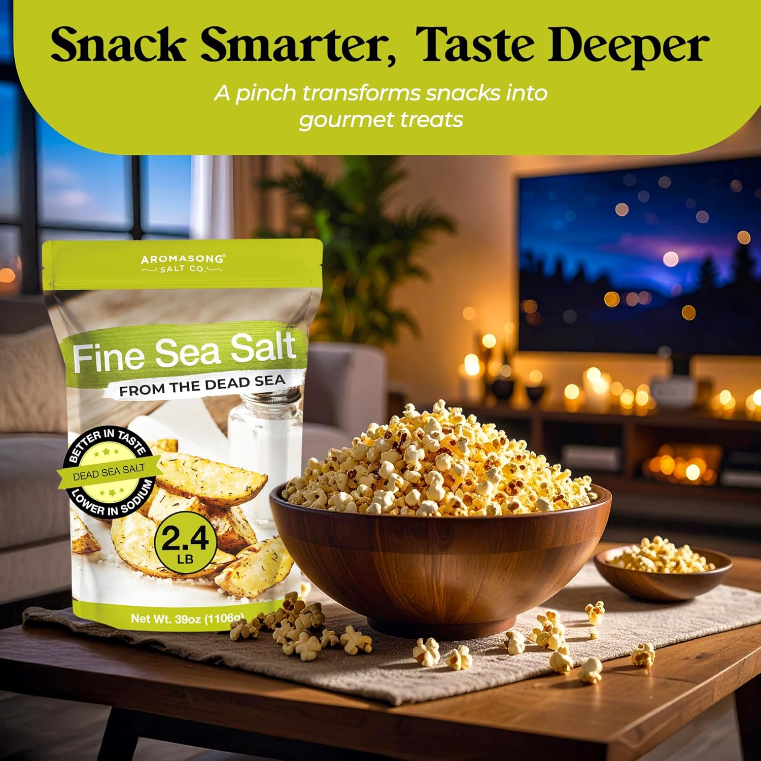 Aromasong Fine Grain Sea Salt from the Dead Sea