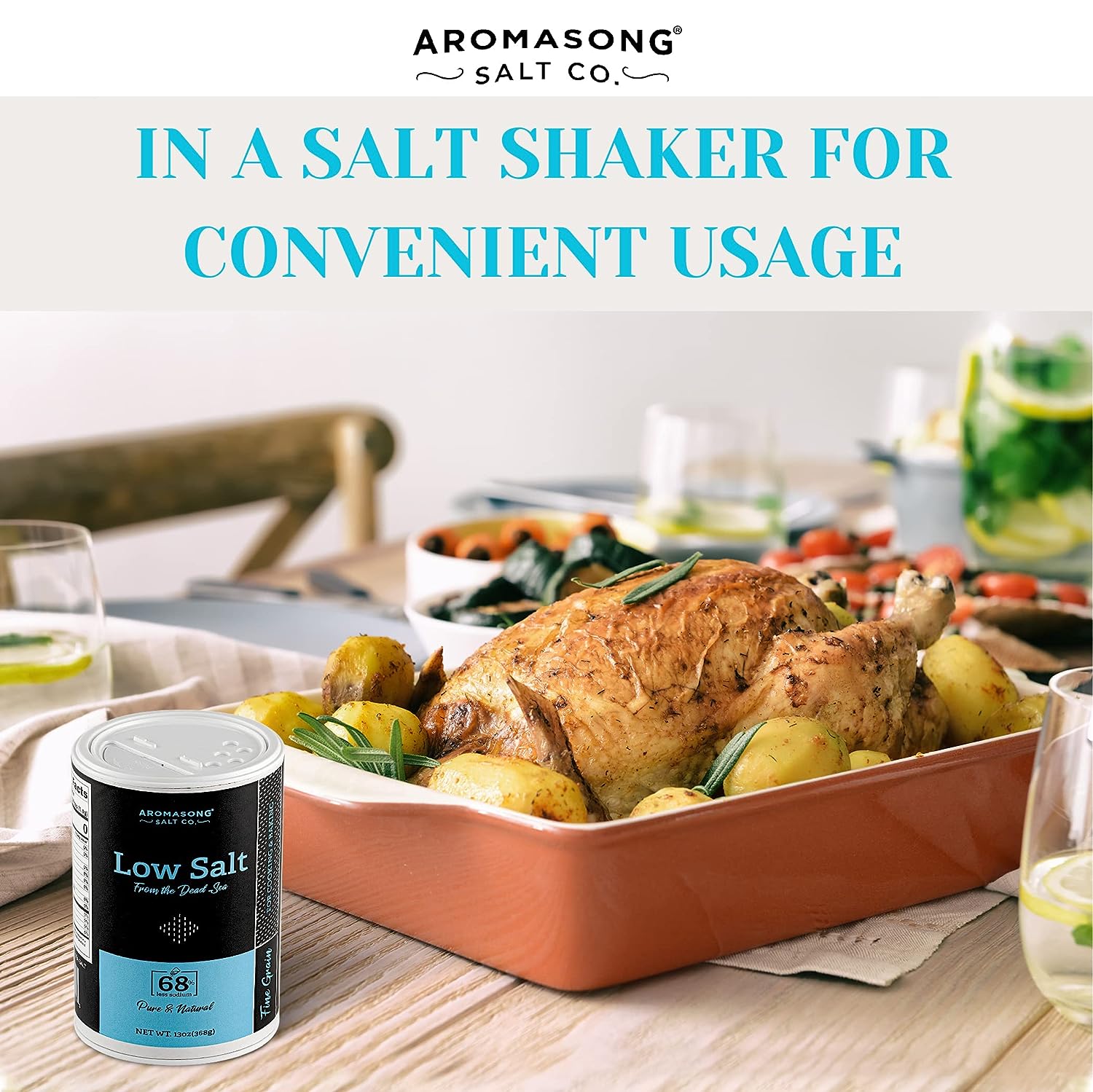 Low Sodium Sea Salt 13 Oz