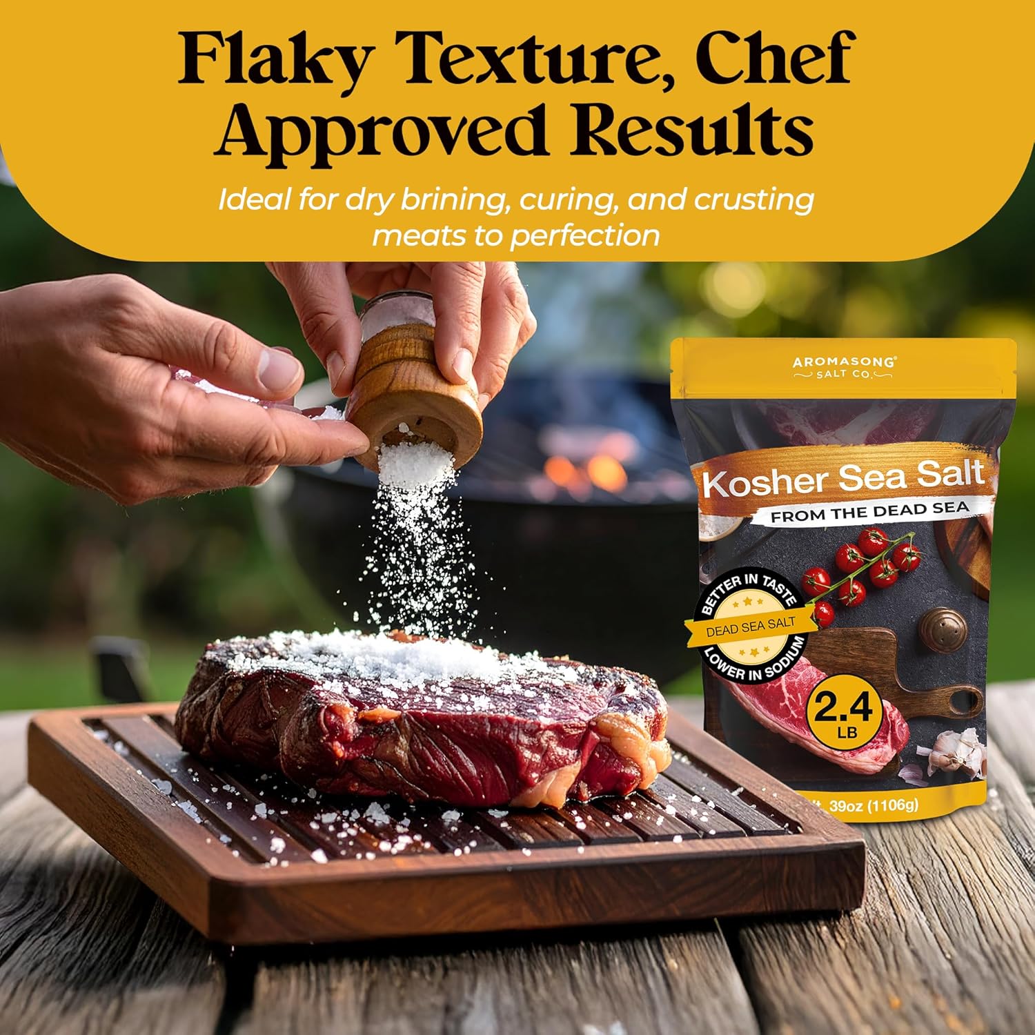 Aromasong Kosher Sea Salt from the Dead Sea