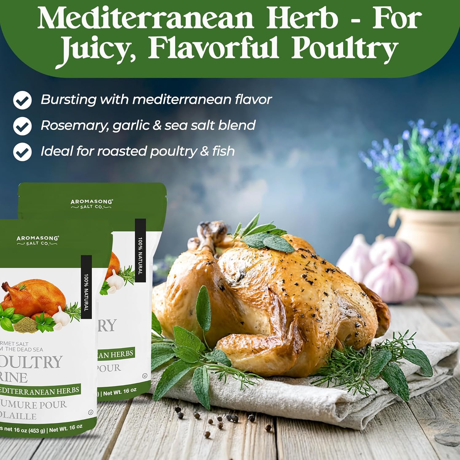 Aromasong Mediterranean Dead Sea Turkey Brine - 1 LB