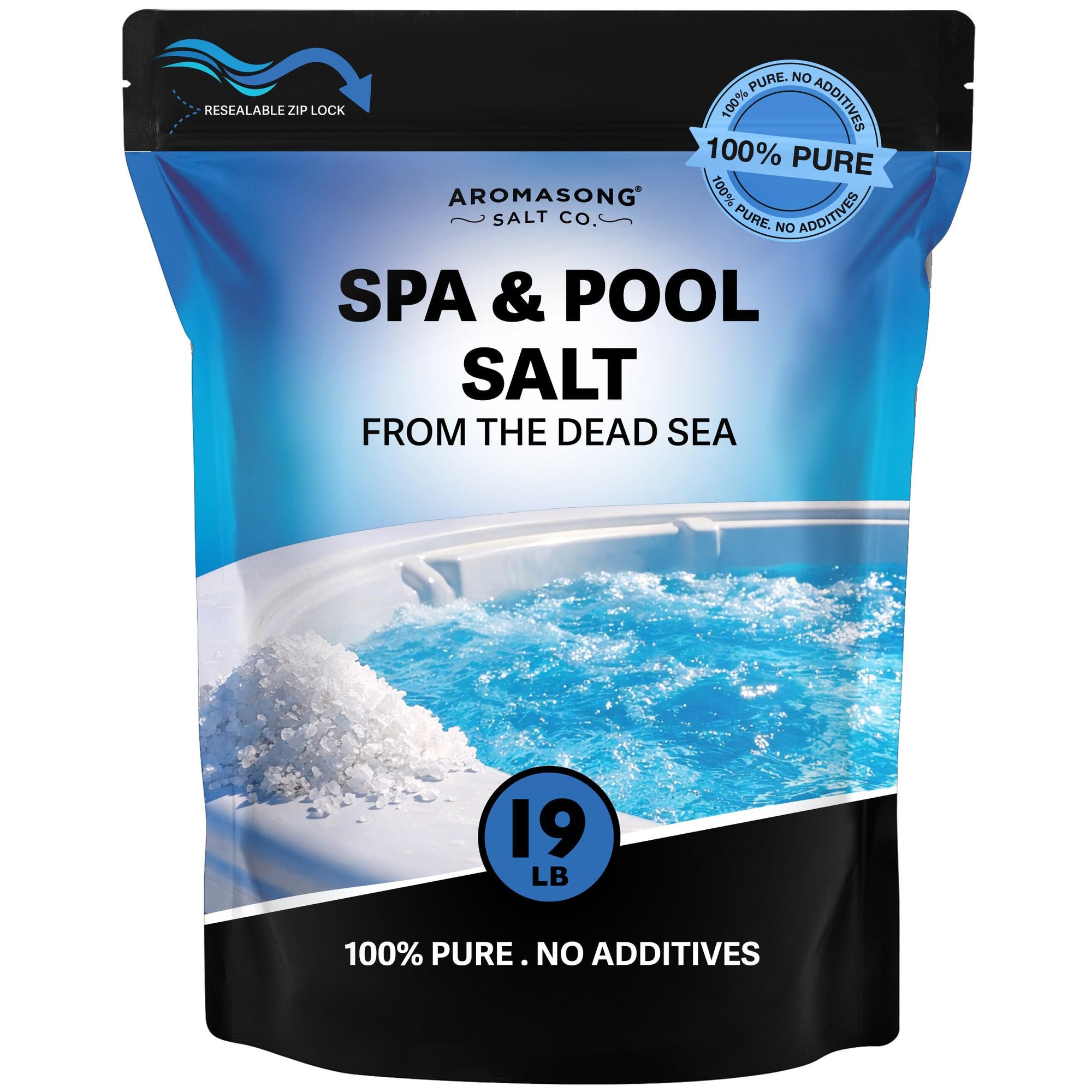 Aromasong Dead Sea Pool & Hot Tub Salt – Spa Salt for Salt Water Chlorine Generator