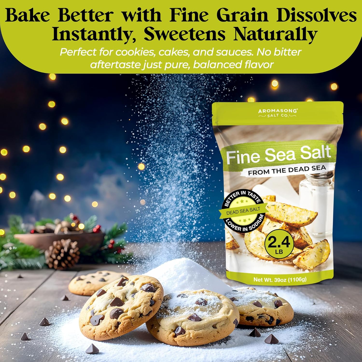 Aromasong Fine Grain Sea Salt from the Dead Sea