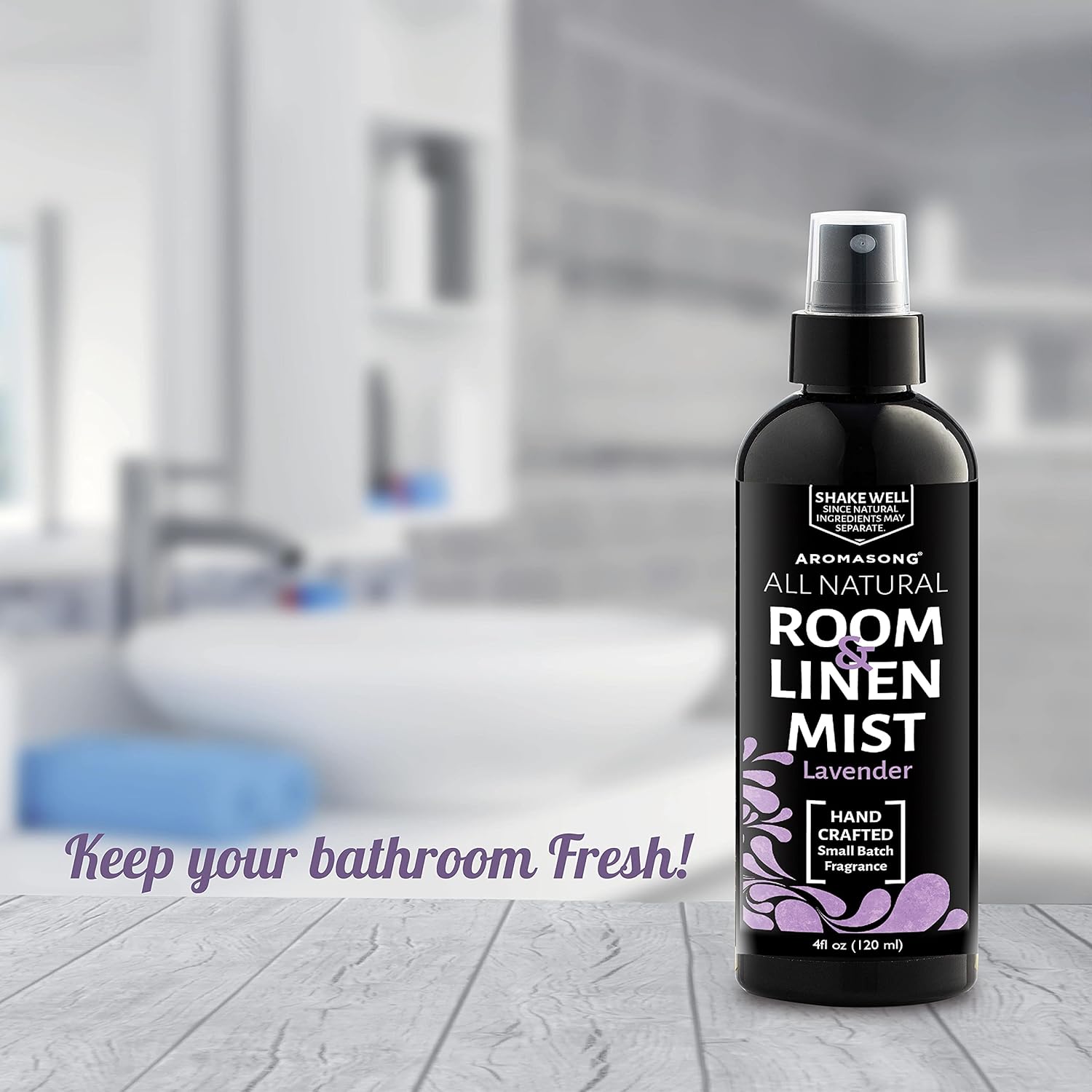 Aromasong Natural Room and Pillow Spray Lavender 4 Oz