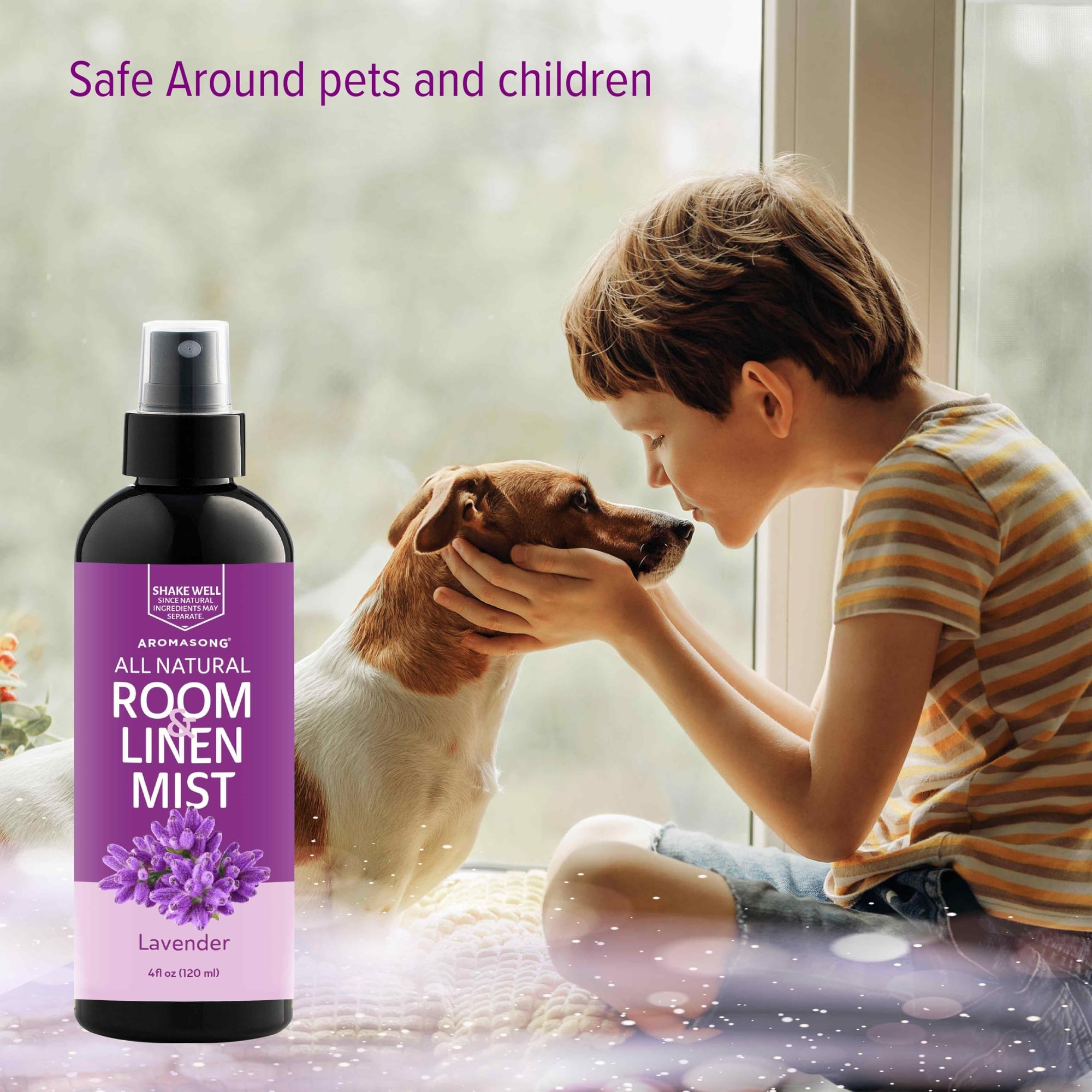 Aromasong 100% Natural Lavender Spray 4 Fl Oz. 2-PACK