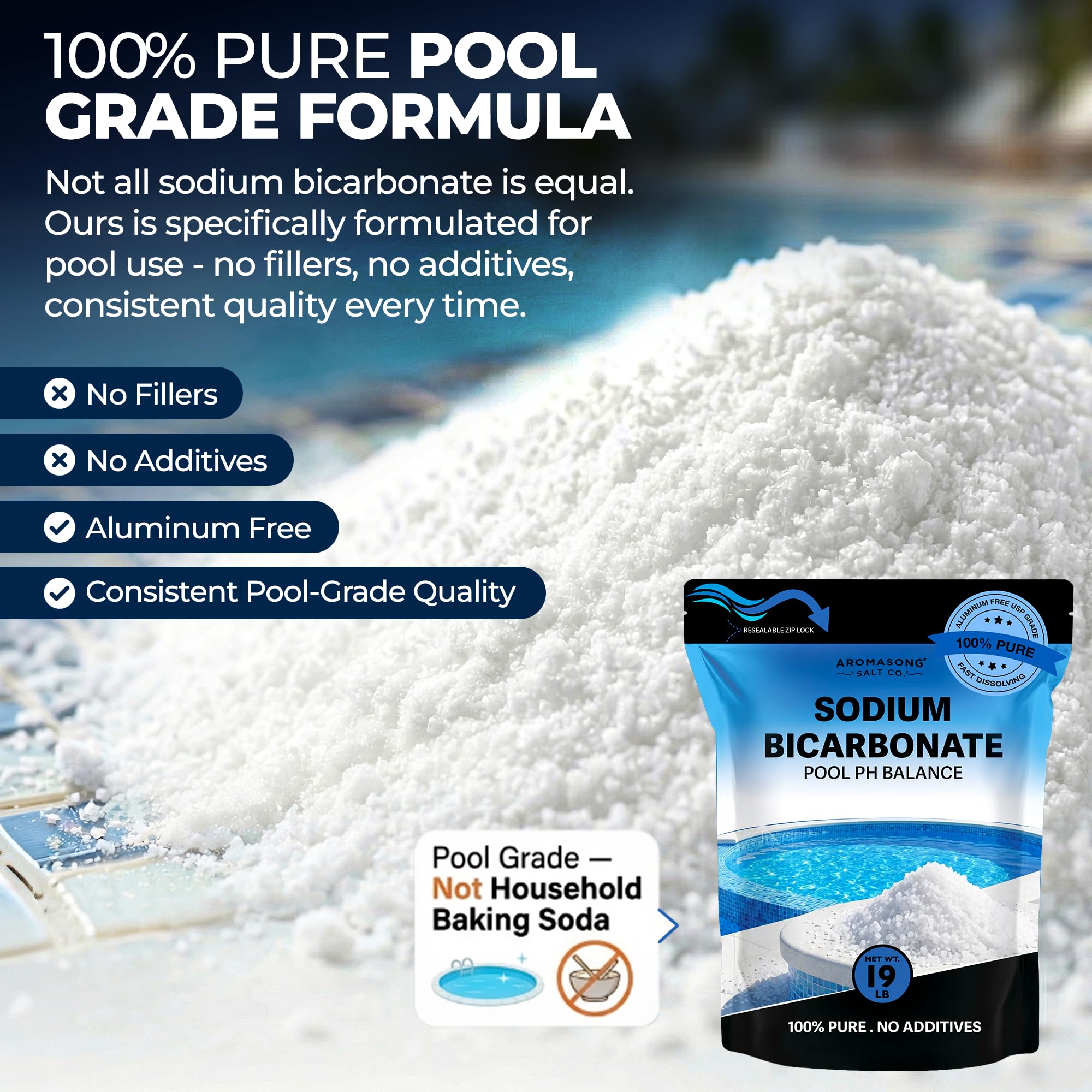 Aromasong Sodium Bicarbonate Pool Alkalinity Increaser
