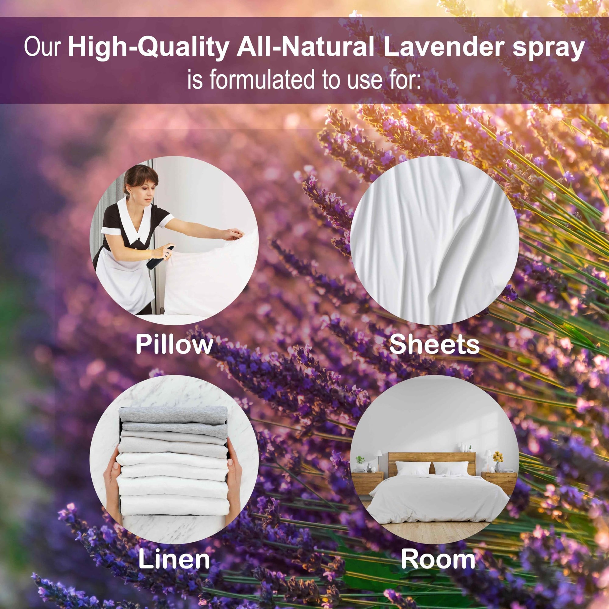 Natural Room and Pillow Spray Lavender 4 Oz