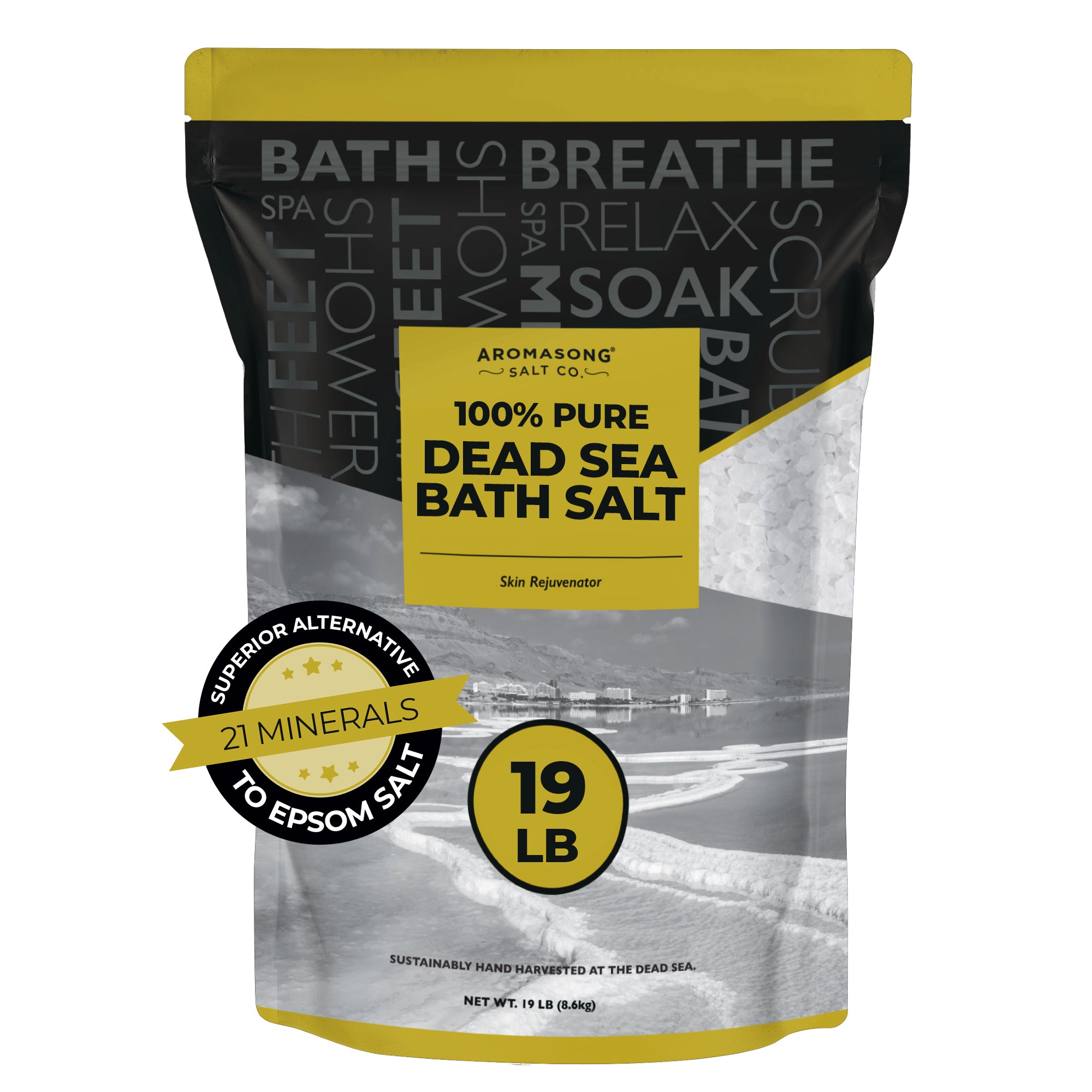 Fine Grain Dead Sea Bath Salt - 19 lbs
