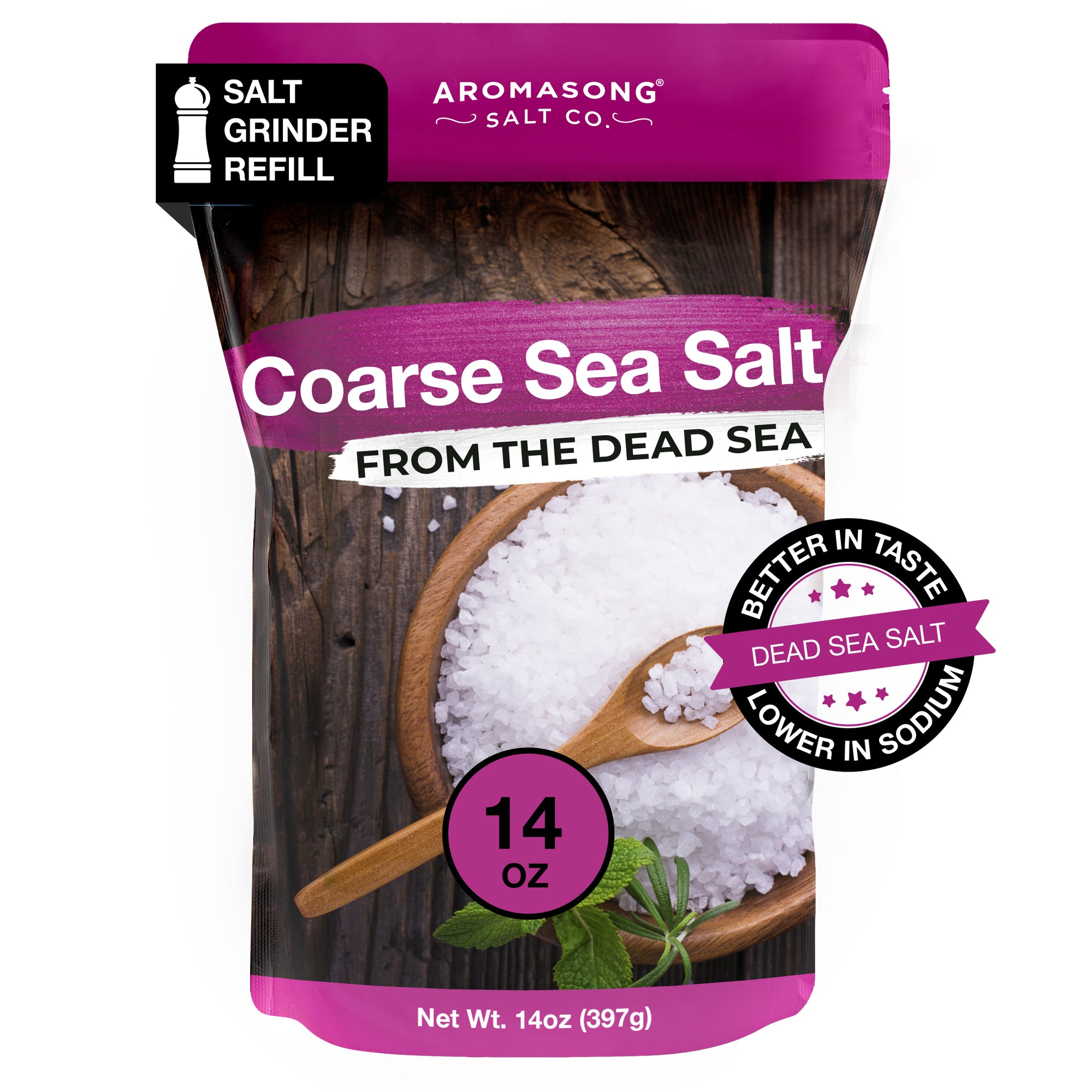 Extra Coarse Sea Salt from the Dead Sea 14 Oz