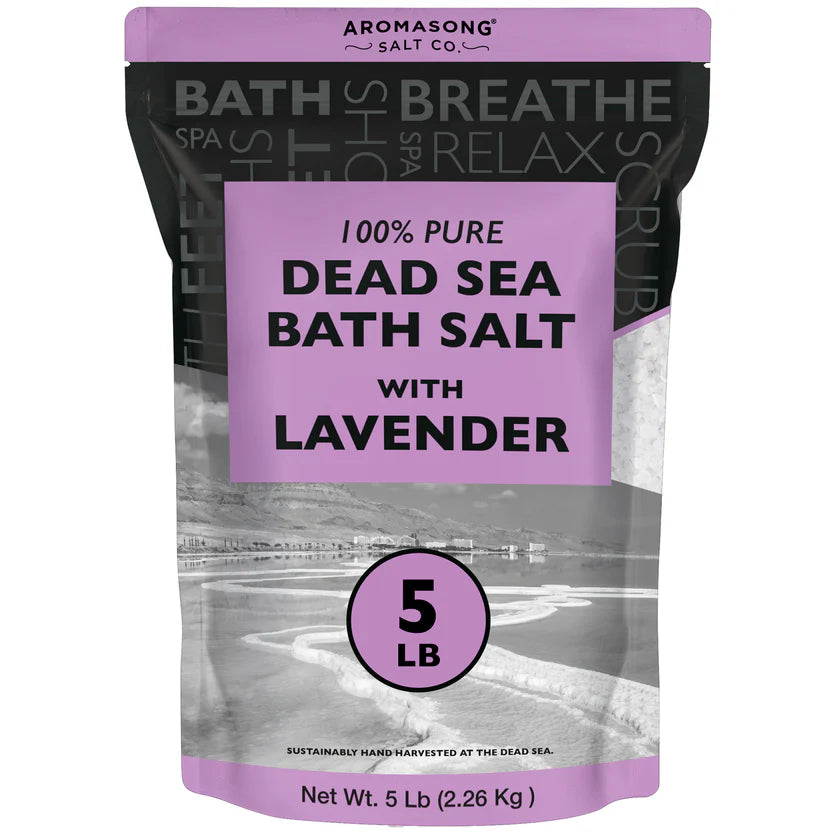 Aromasong Fine Grain Dead Sea Bath Salt with Natural Lavender