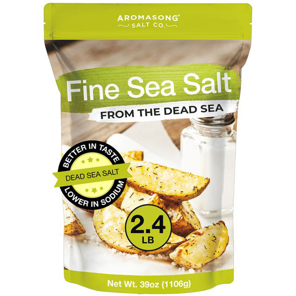 Fine Grain Sea Salt from the Dead Sea 2.43 Lbs