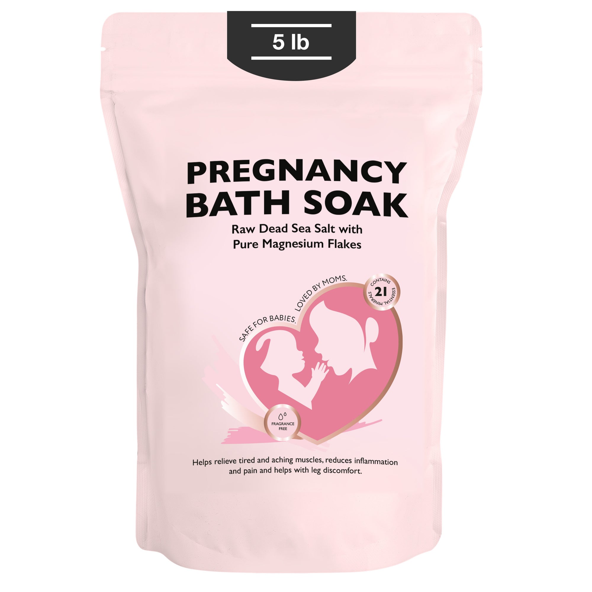 Pregnancy Bath Salt Unscented 5 Lbs.