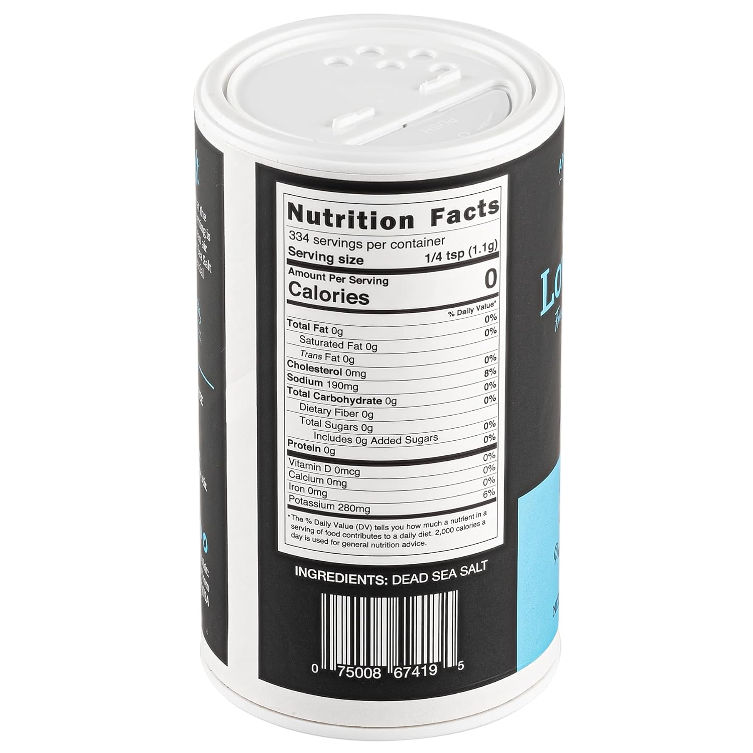 Aromasong Low Sodium Sea Salt – Fine Grain Shaker – 13 oz