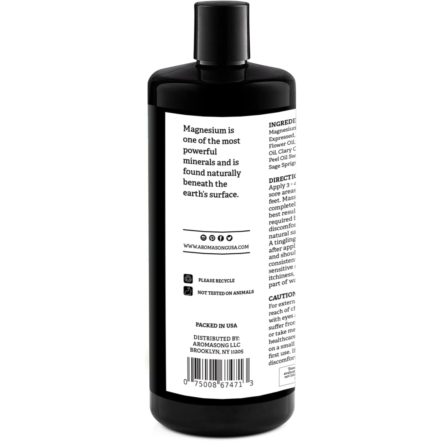 Aromasong Extra Strength Ultra-Pure Magnesium Spray - 32 Oz