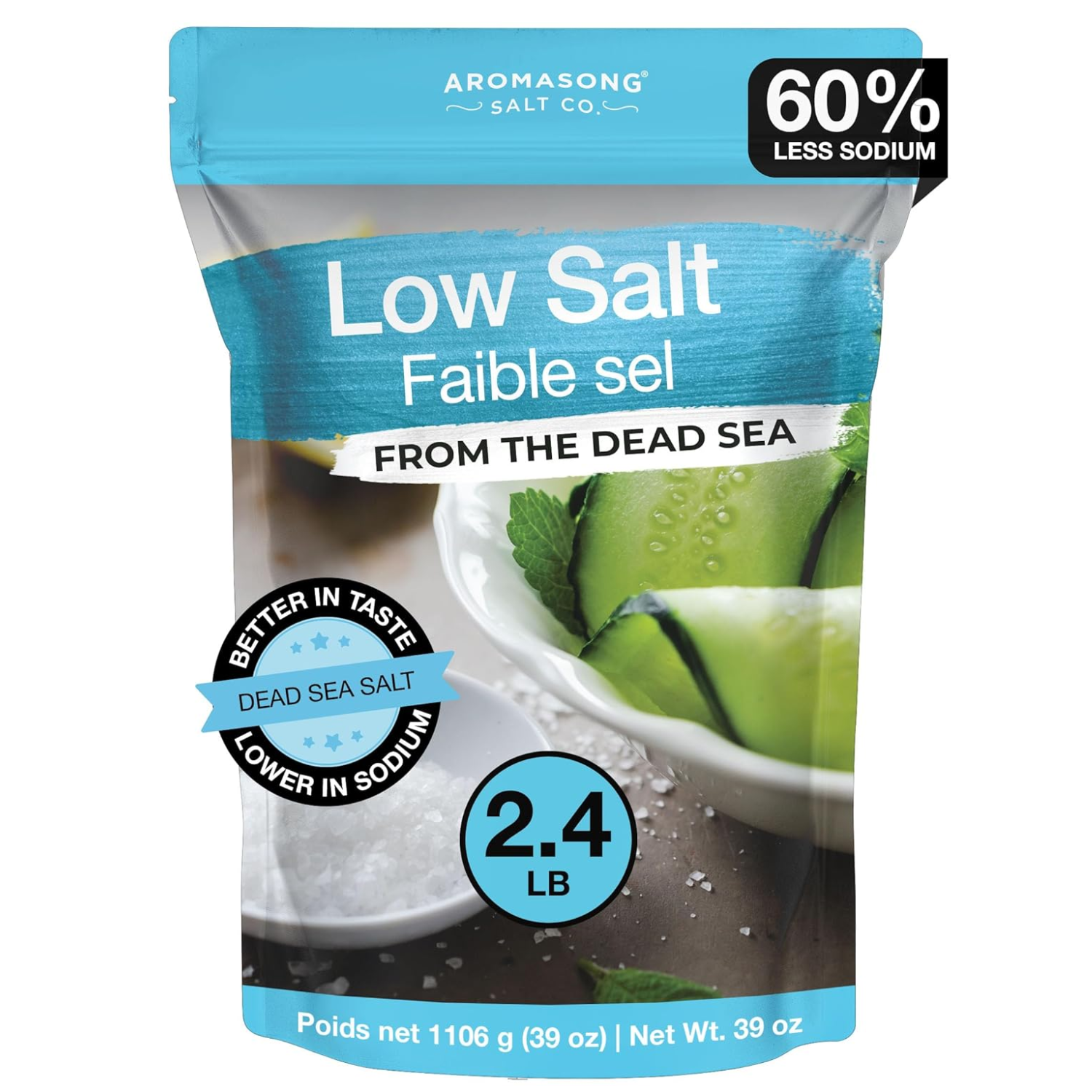 Aromasong Low Sodium Dead Sea Salt – Fine Grain