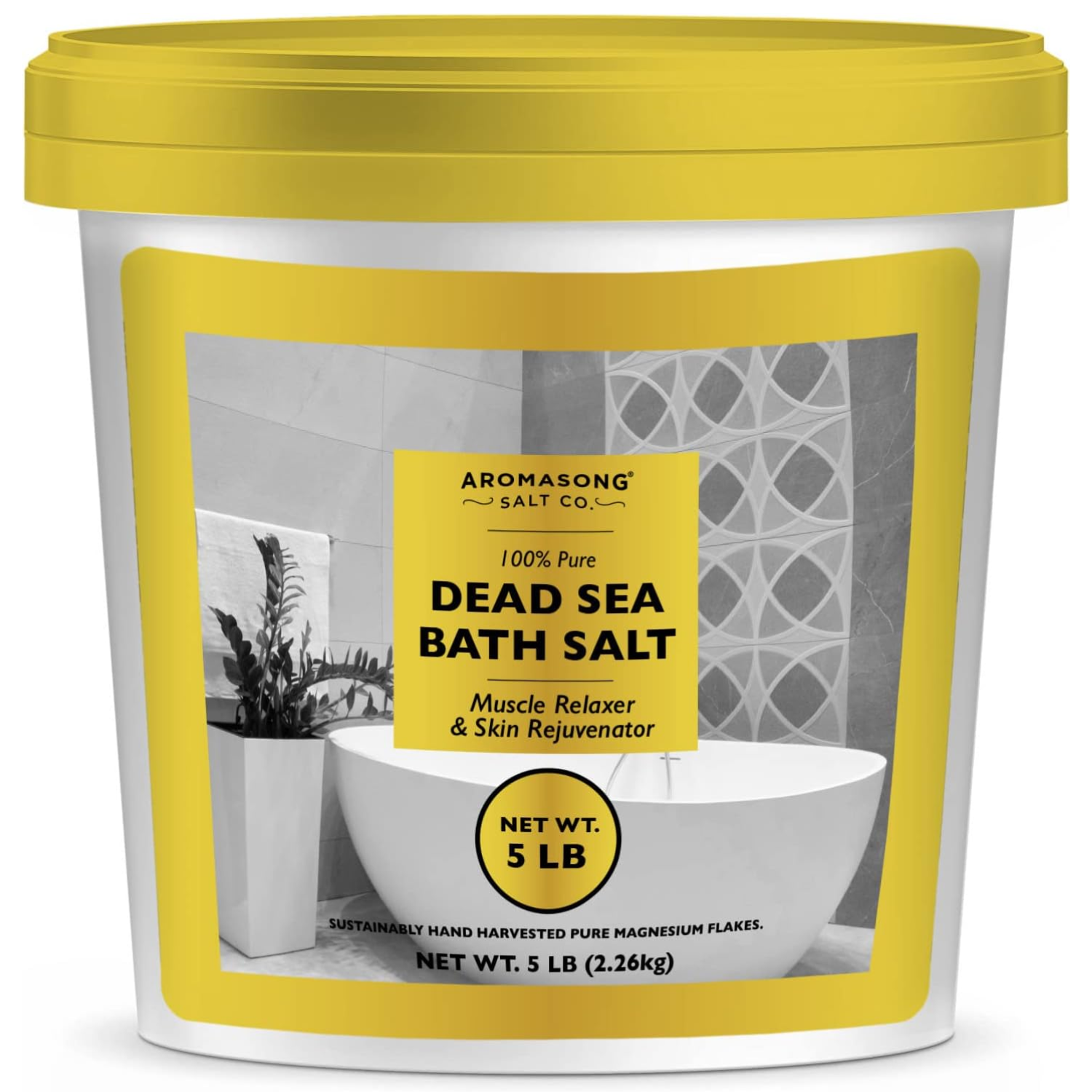 Aromasong Dead Sea Bath Salt in Bucket