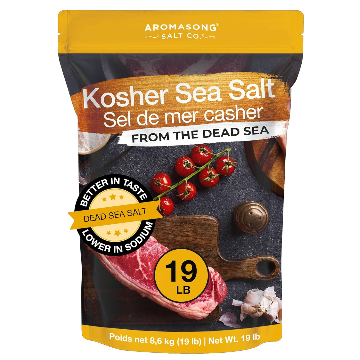 Aromasong Kosher Sea Salt from the Dead Sea