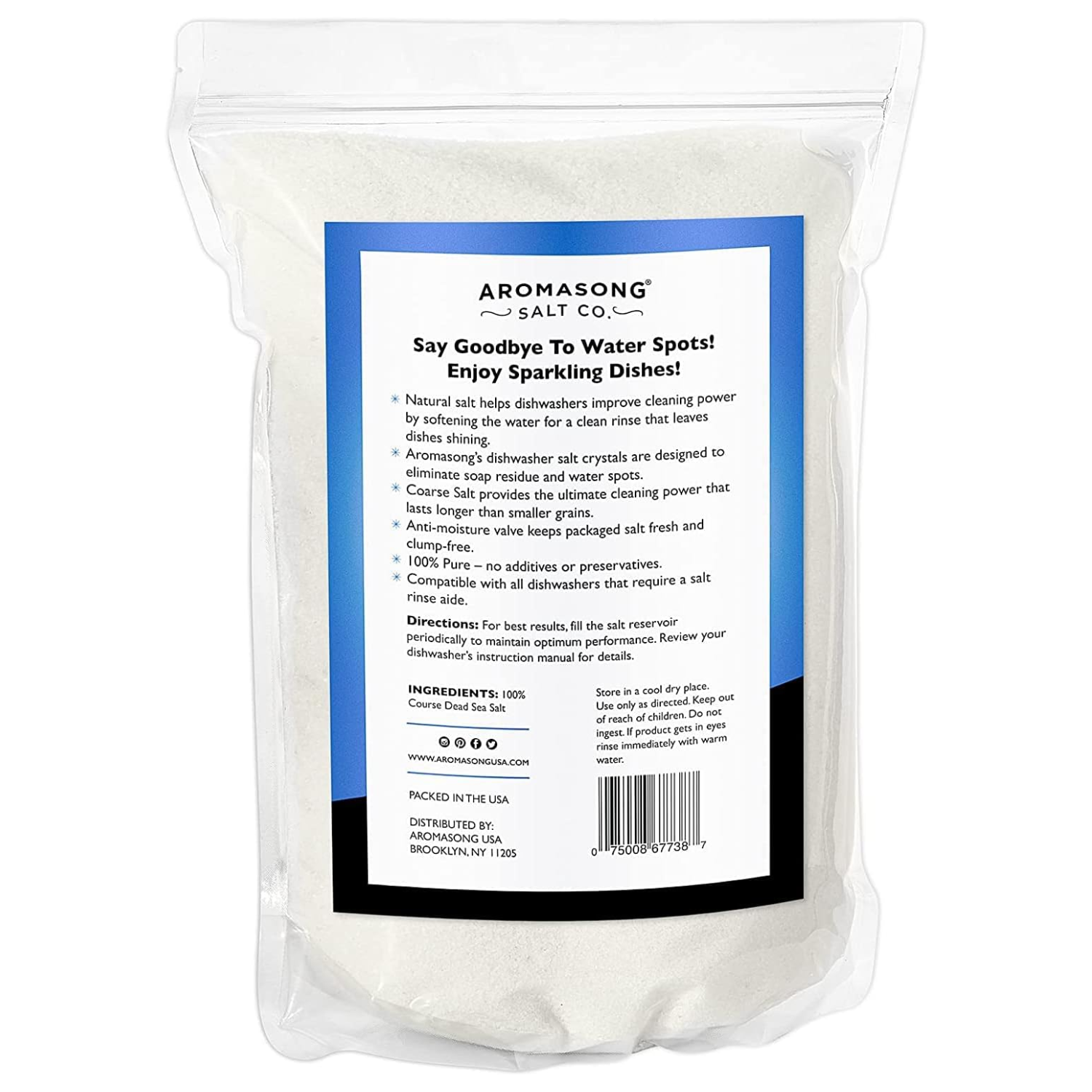 Aromasong Dishwasher Salt 10 Lbs