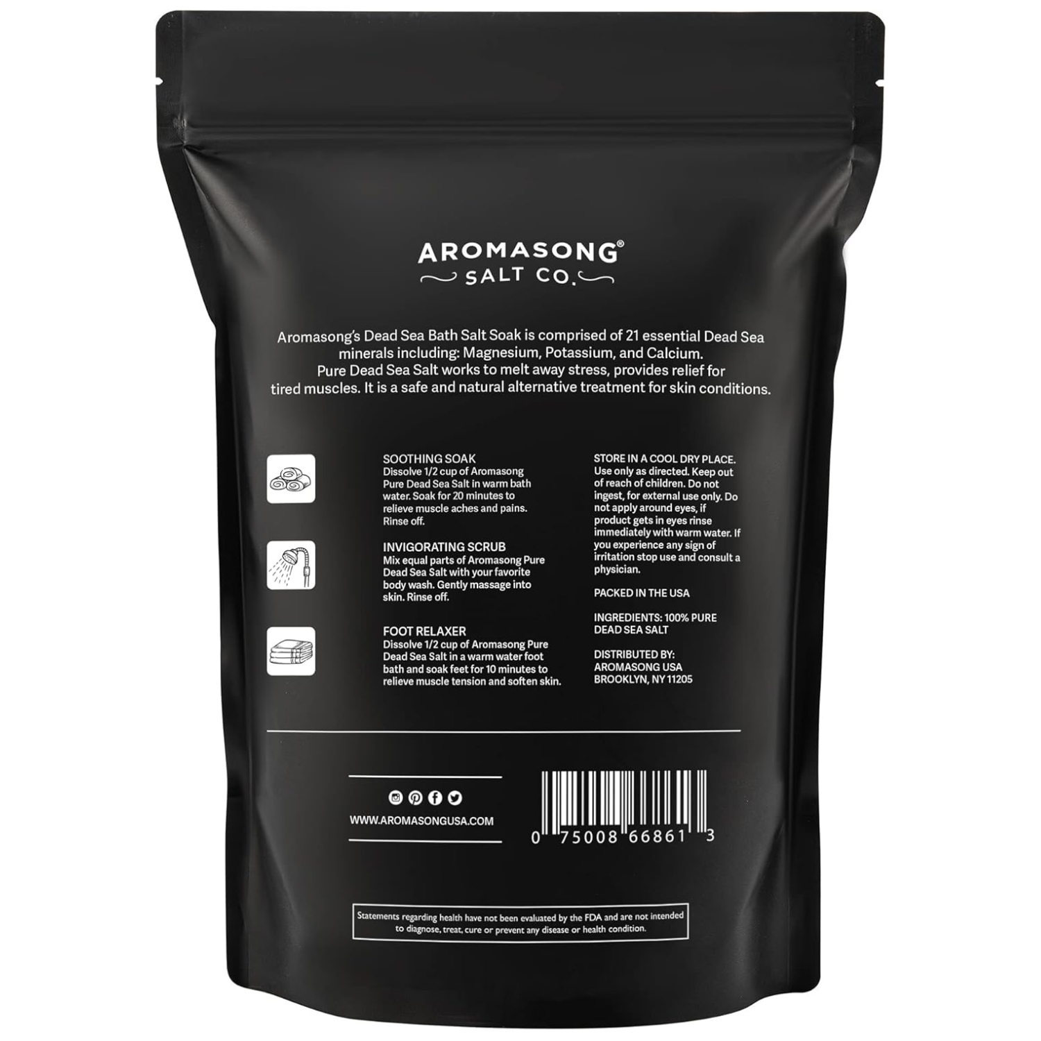 Aromasong Fine Grain Dead Sea Bath Salt