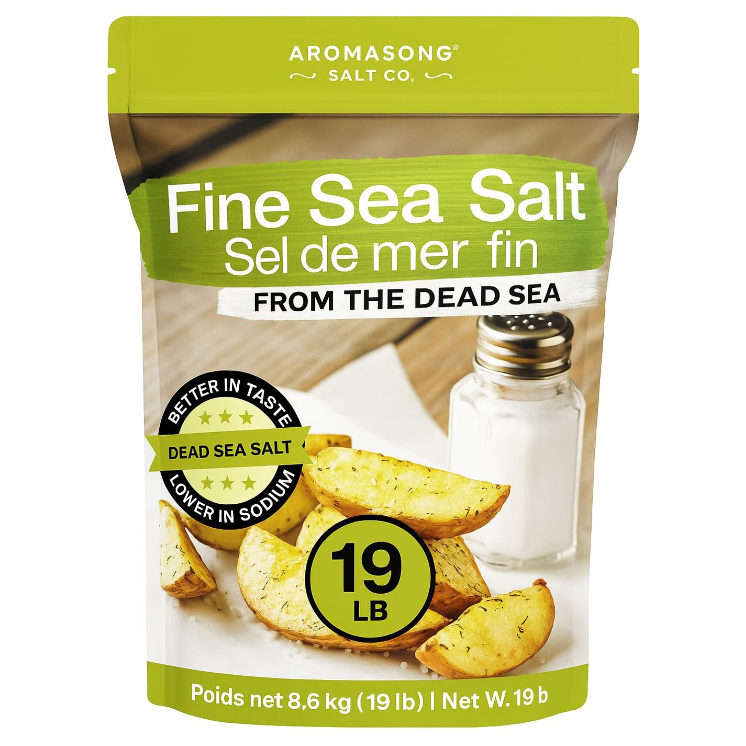 Aromasong Fine Grain Sea Salt from the Dead Sea