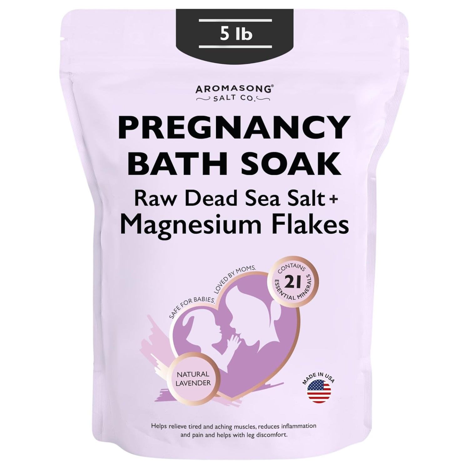 Aromasong Pregnancy Bath Soak – Magnesium Flakes & Lavender